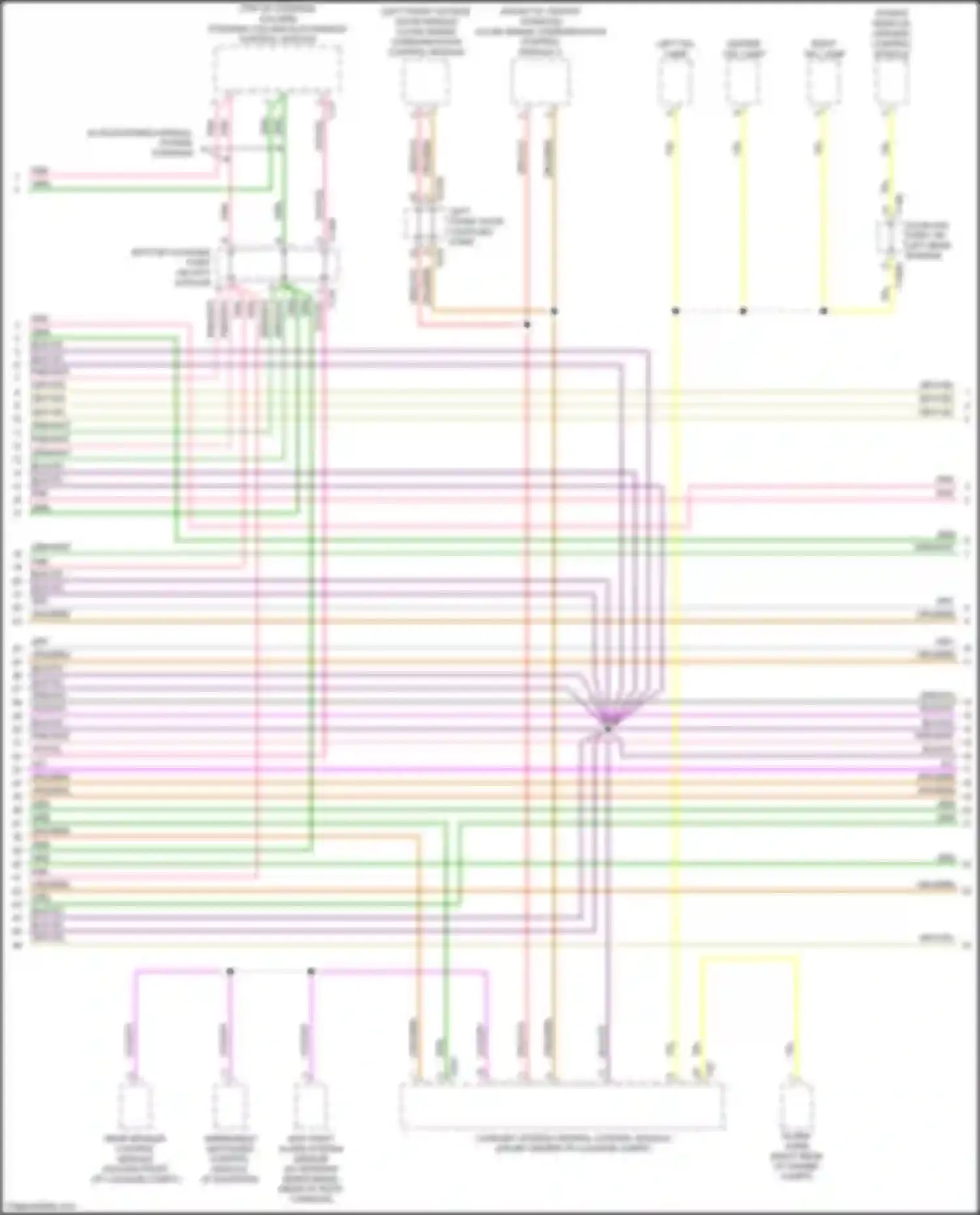Wiring diagram left tail lamp for Audi S7 4K (2019-2024) (1 of 3)