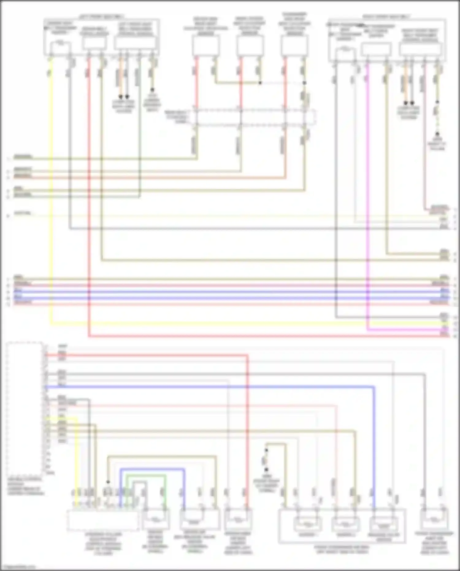 Wiring diagram rear seat coupling point for Audi S7 4K (2019-2024) (1 of 1)