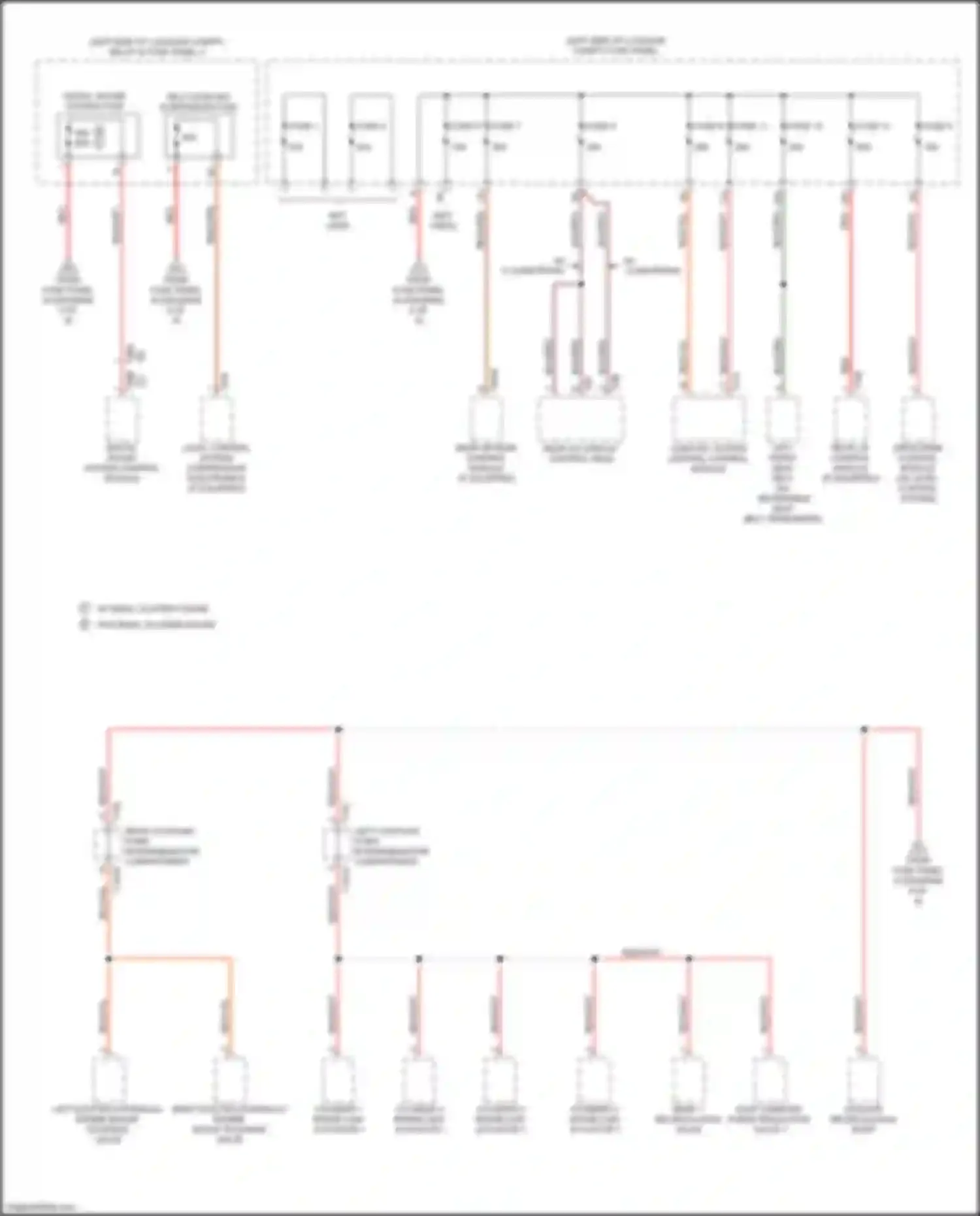Wiring diagram right coupling point in engine/motor compartment for Audi S7 4K (2019-2024) (5 of 7)