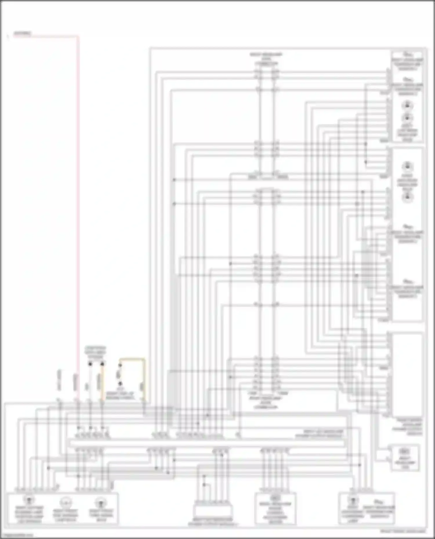 Wiring diagram right front headlamp for Audi S7 4K (2019-2024) (4 of 6)