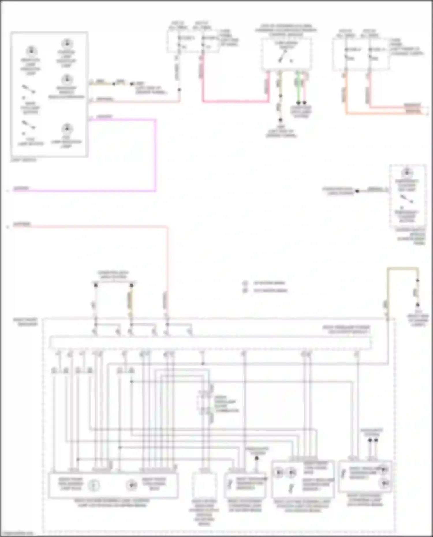 Wiring diagram right front side marker lamp bulb for Audi S7 4K (2019-2024) (1 of 3)