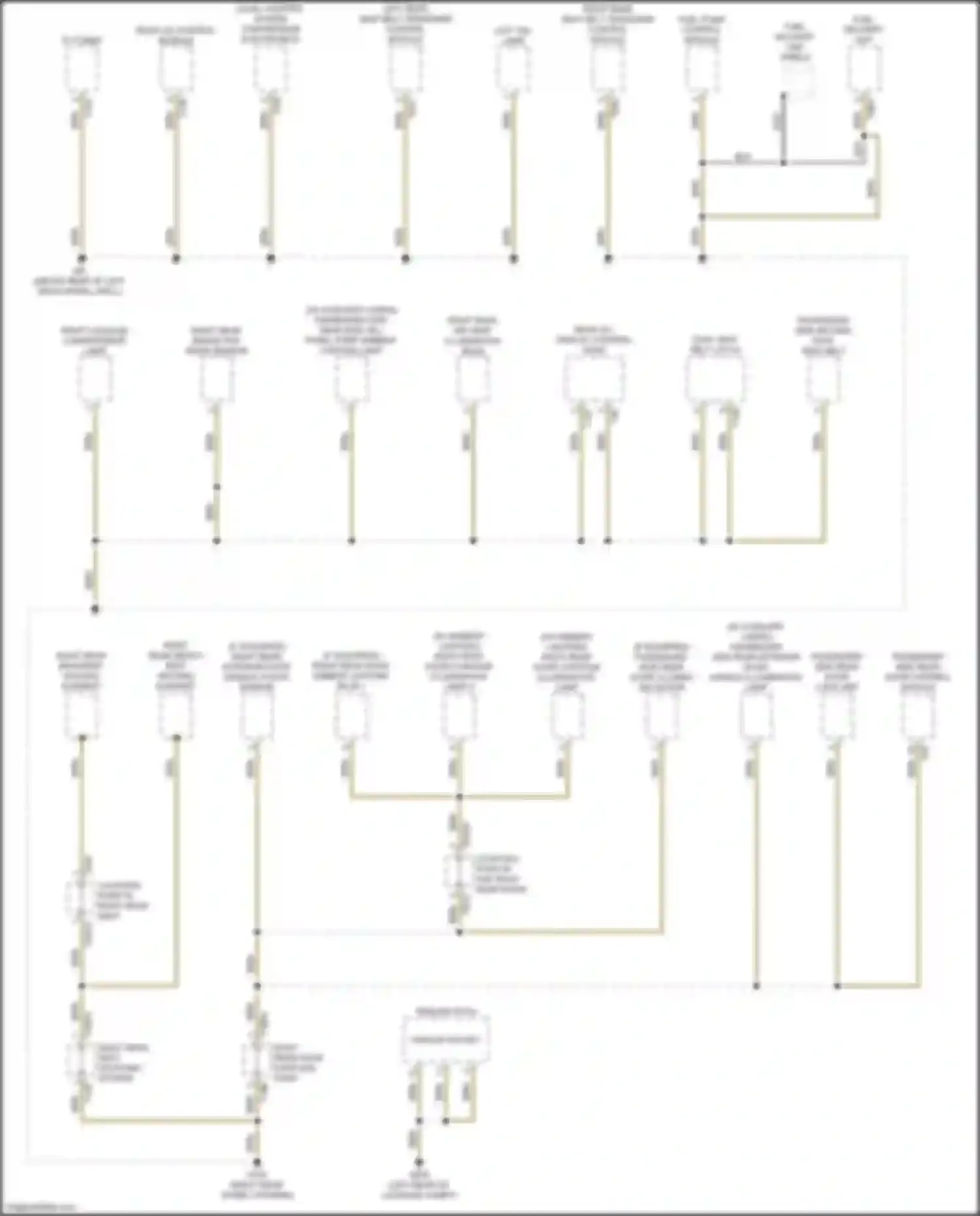 Wiring diagram right rear door contour illumination lamp for Audi S7 4K (2019-2024) (2 of 2)
