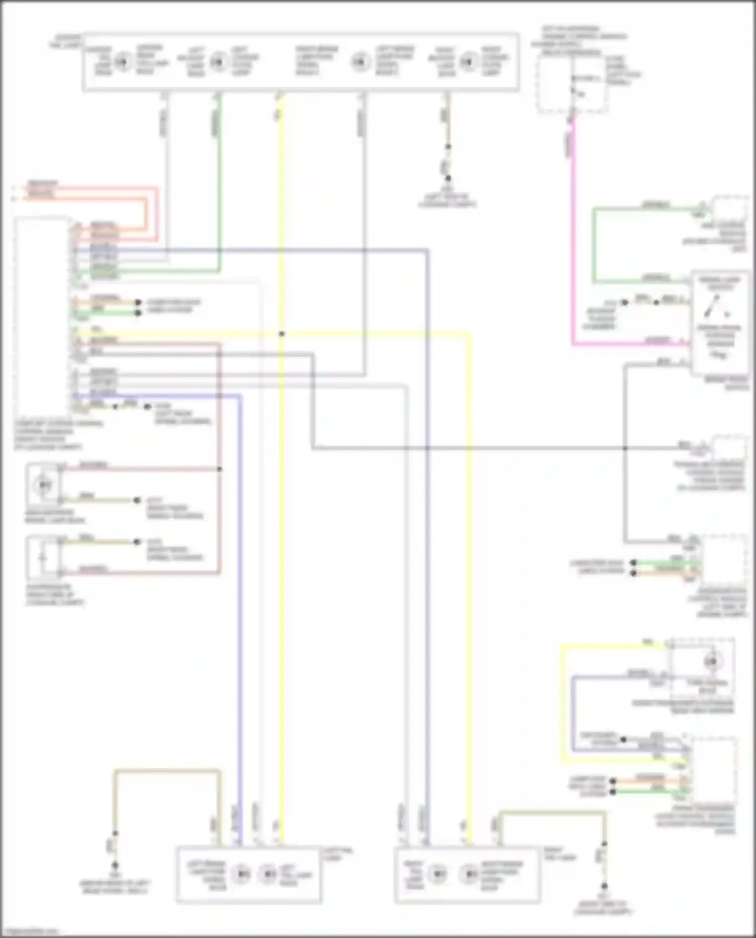 Wiring diagram right tail lamp bulb for Audi S7 4K (2019-2024) (1 of 1)