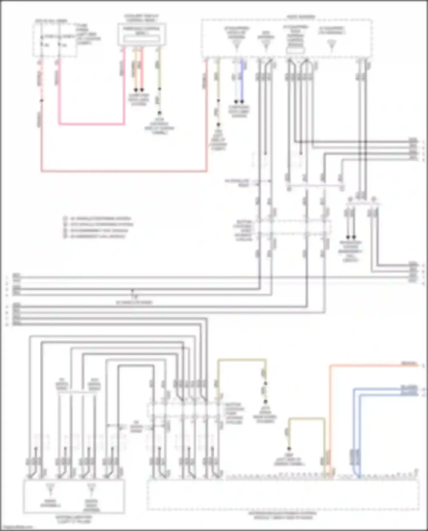 Wiring diagram roof antenna control module for Audi S7 4K (2019-2024) (2 of 6)