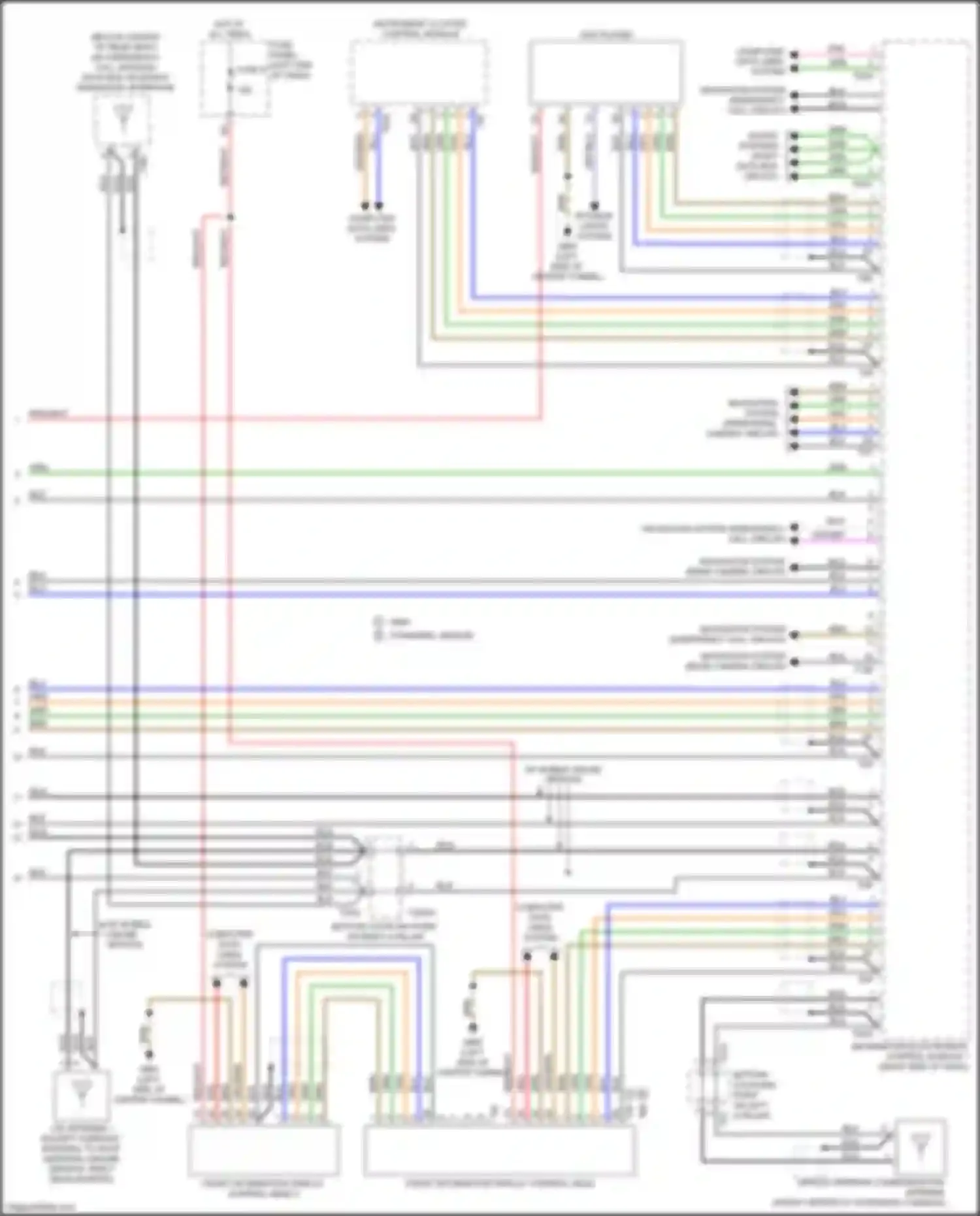 Wiring diagram w/ mobile online service for Audi S7 4K (2019-2024) (2 of 4)