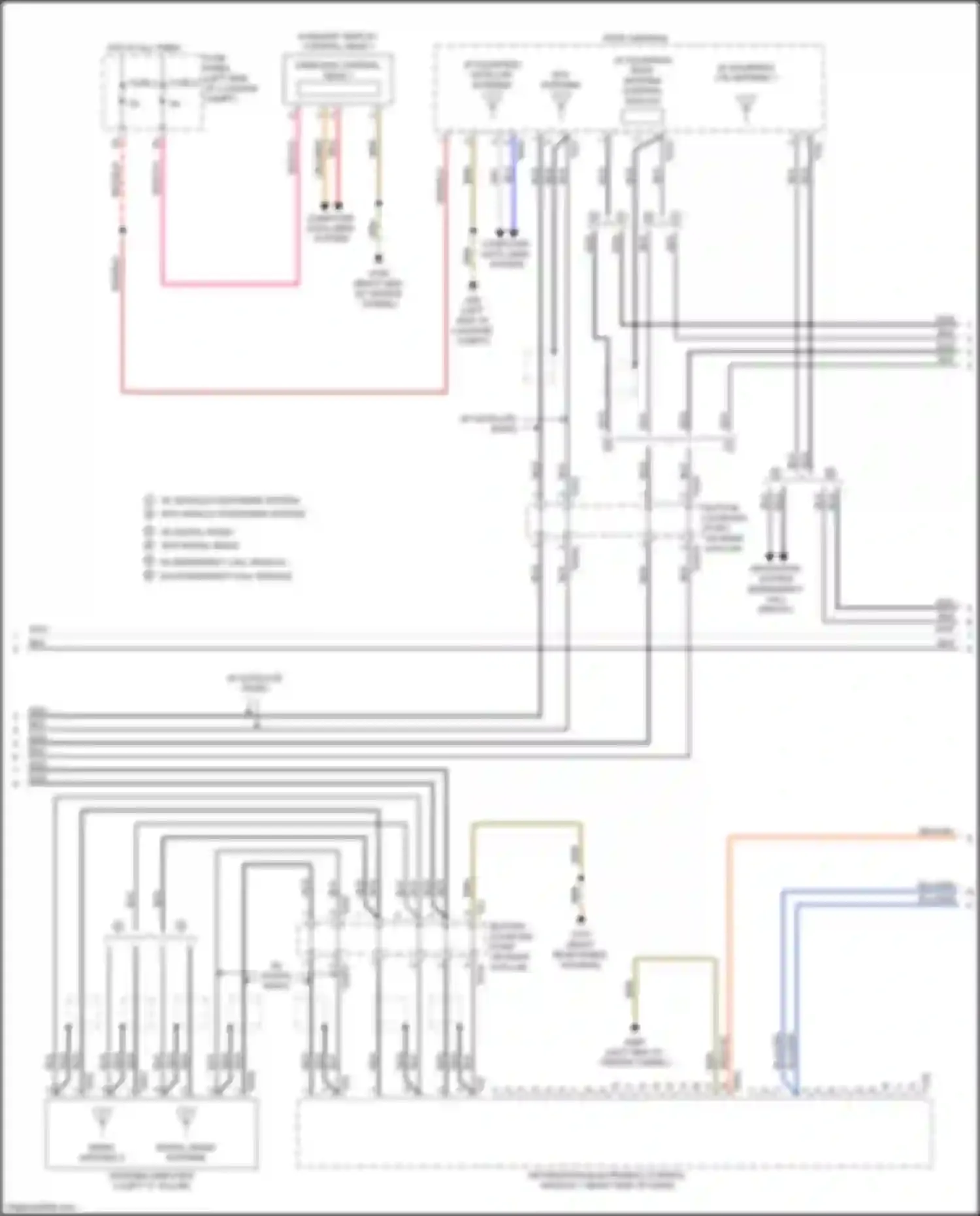 Wiring diagram w/ satellite radio for Audi S7 4K (2019-2024) (2 of 10)