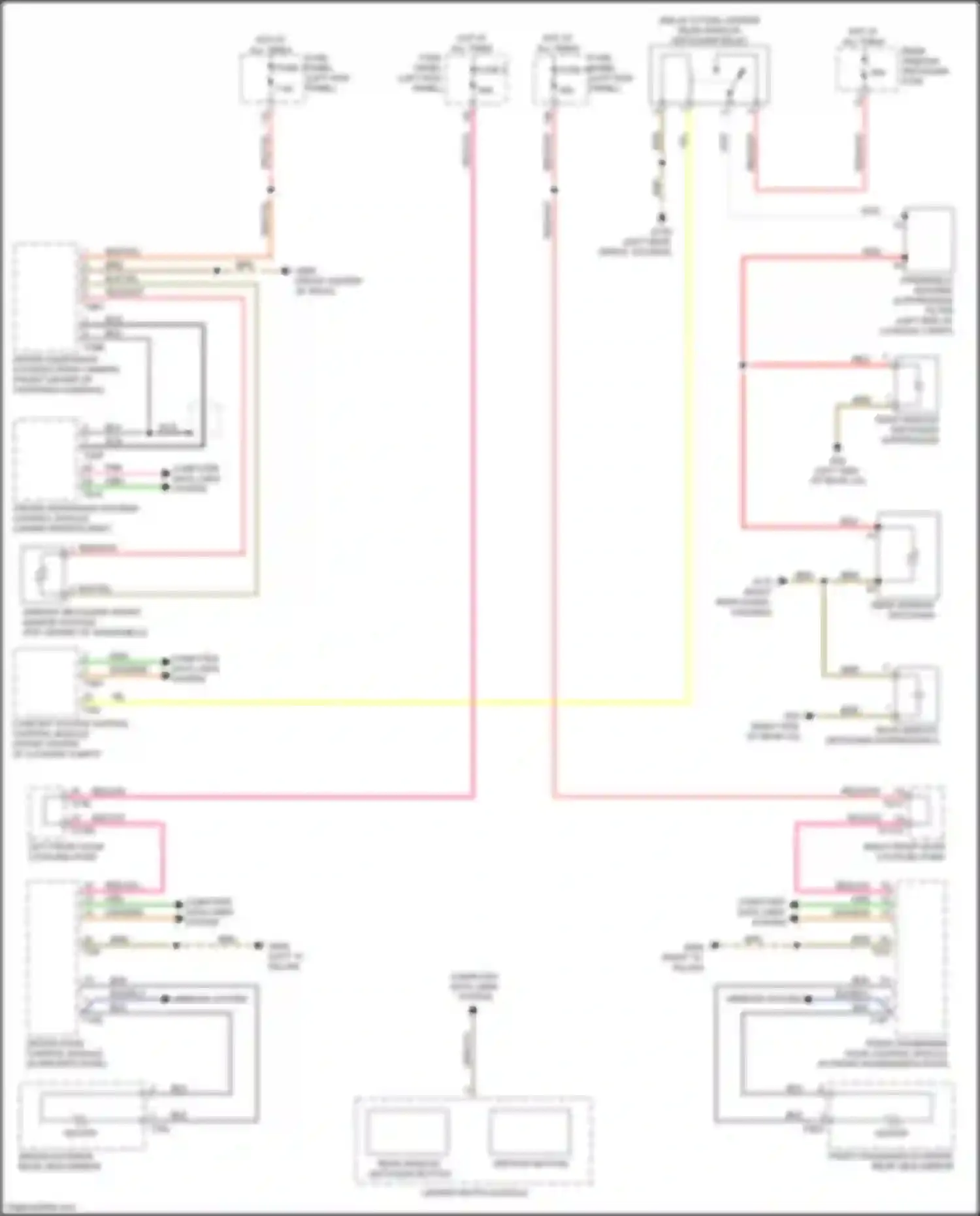 Wiring diagram window defogger front sensor system for Audi S7 4K (2019-2024) (1 of 1)