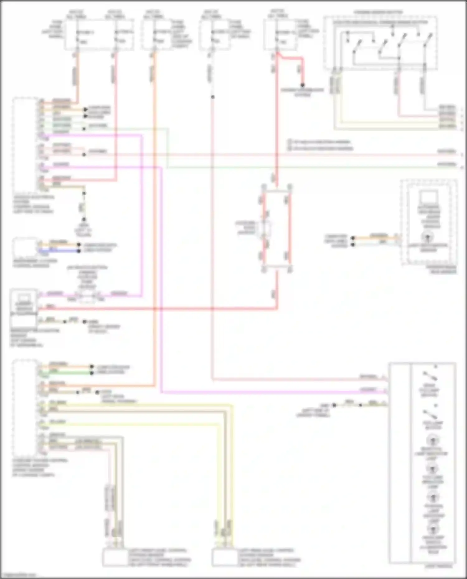 Wiring diagram w/o multi-function camera for Audi S7 4K (2019-2024) (1 of 5)