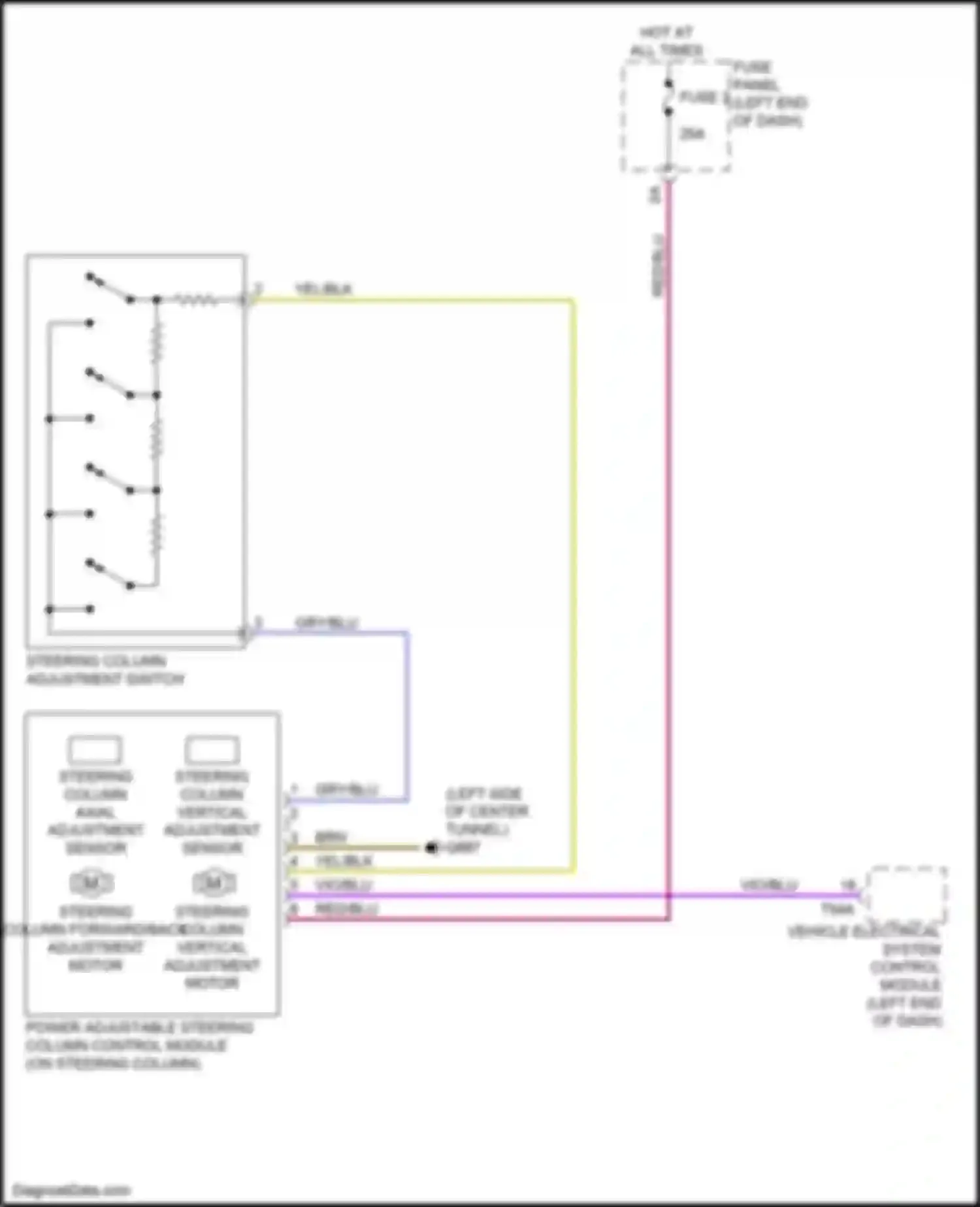 Wiring diagram yel/blk for Audi S7 4K (2019-2024) (12 of 15)