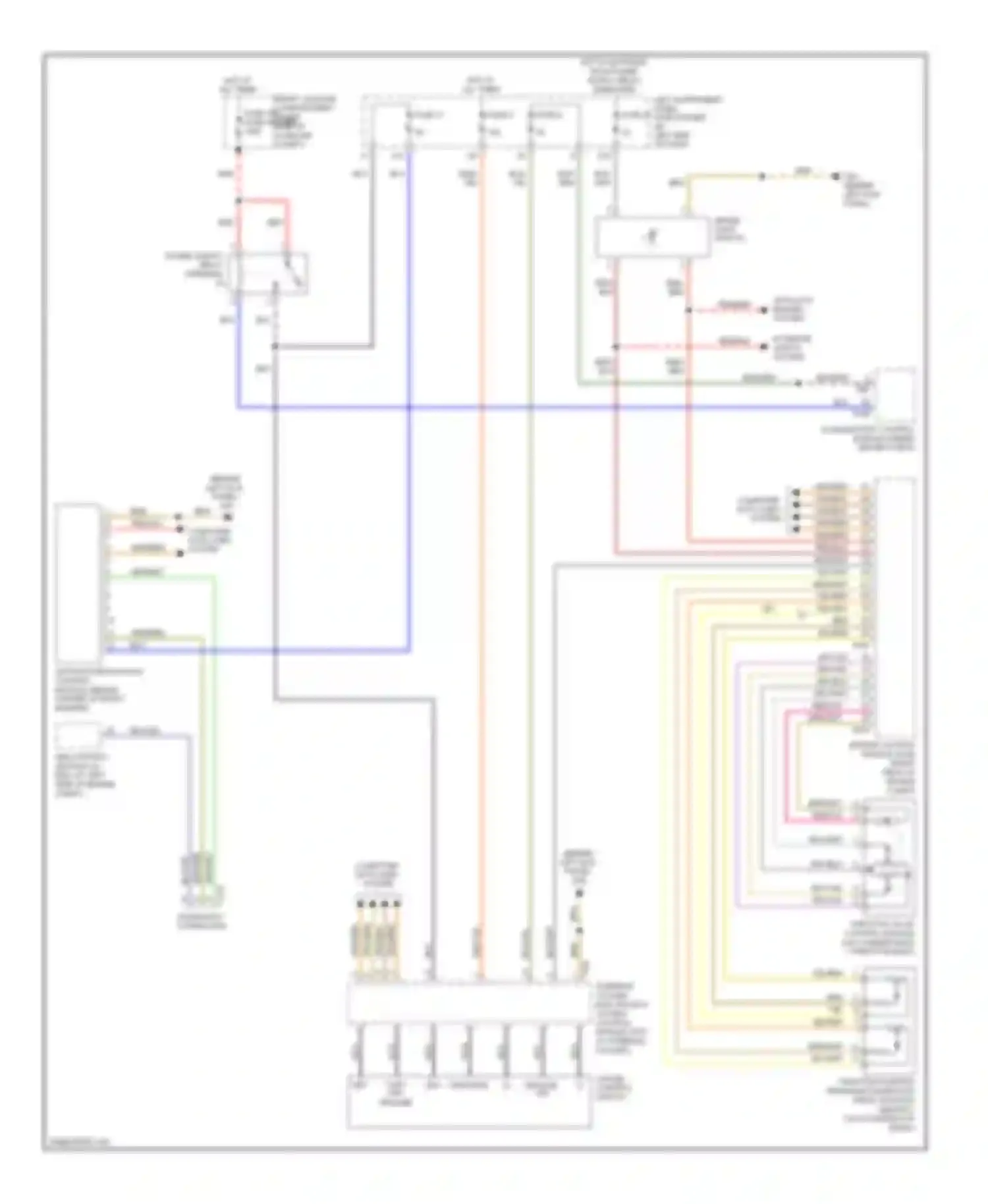Wiring diagram brake light switch for Audi S8 D3 facelift (2007-2011) (2 of 3)