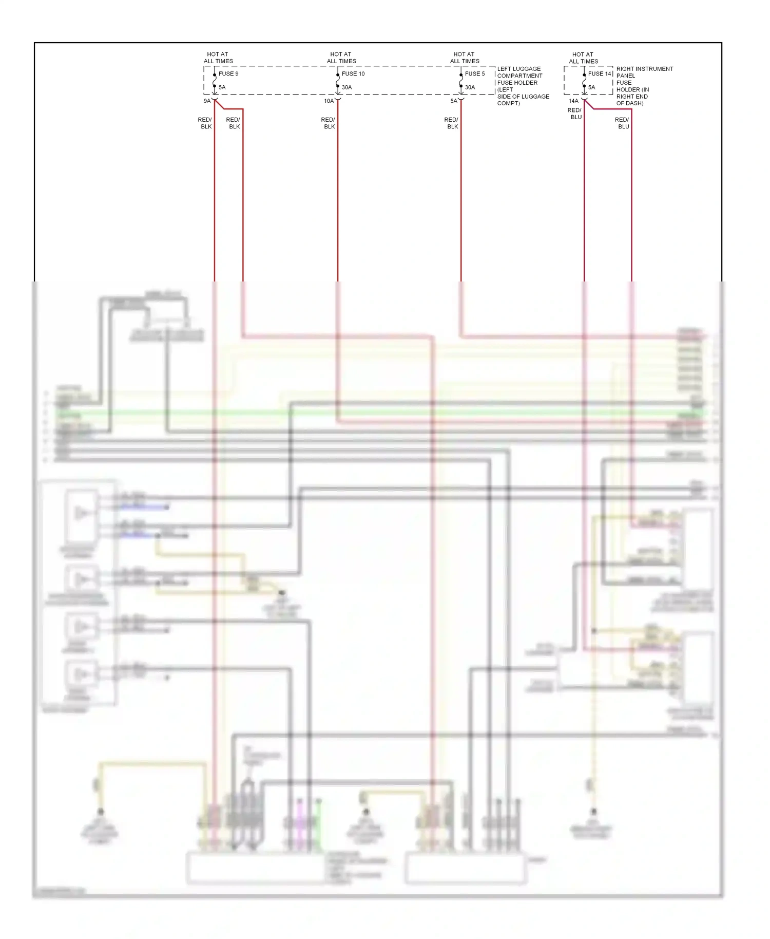 Audi S8 D3 facelift (2007-2011) cd changer unit or external audio source connector wiring diagram  (2 of 4)