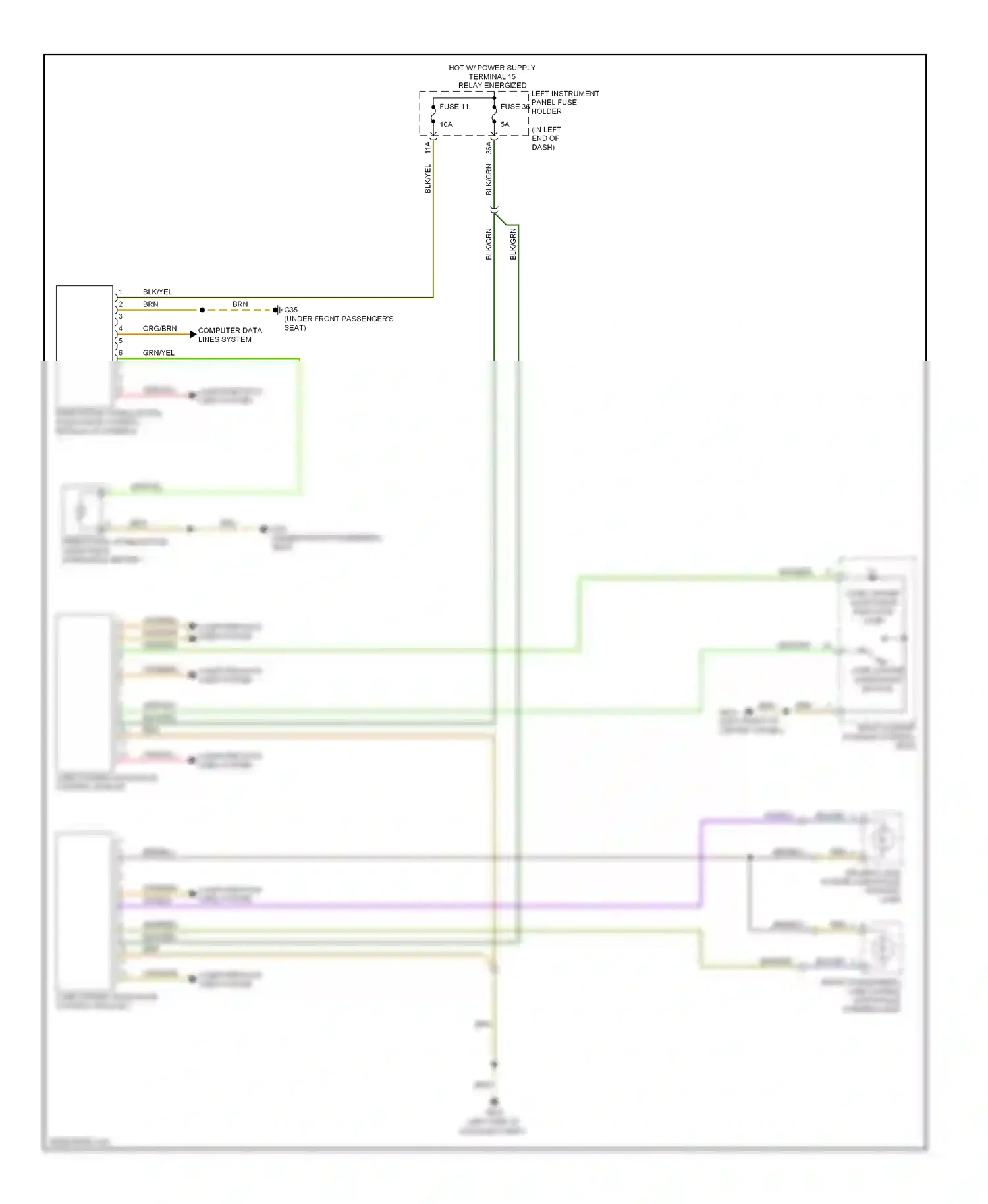 Audi S8 D3 facelift (2007-2011) computer data lines system wiring diagram  (24 of 55)
