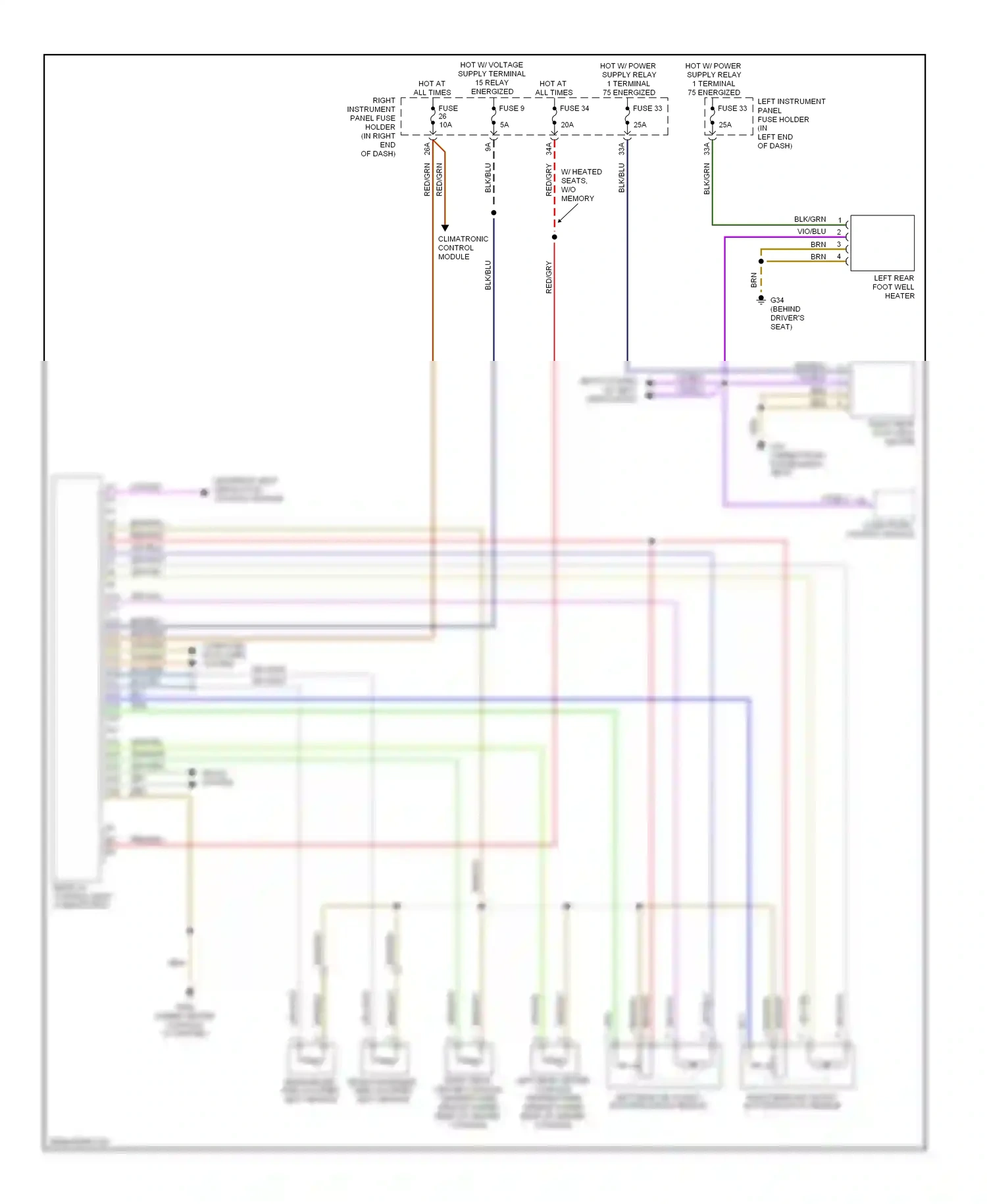 Audi S8 D3 facelift (2007-2011) computer data lines system wiring diagram  (10 of 55)