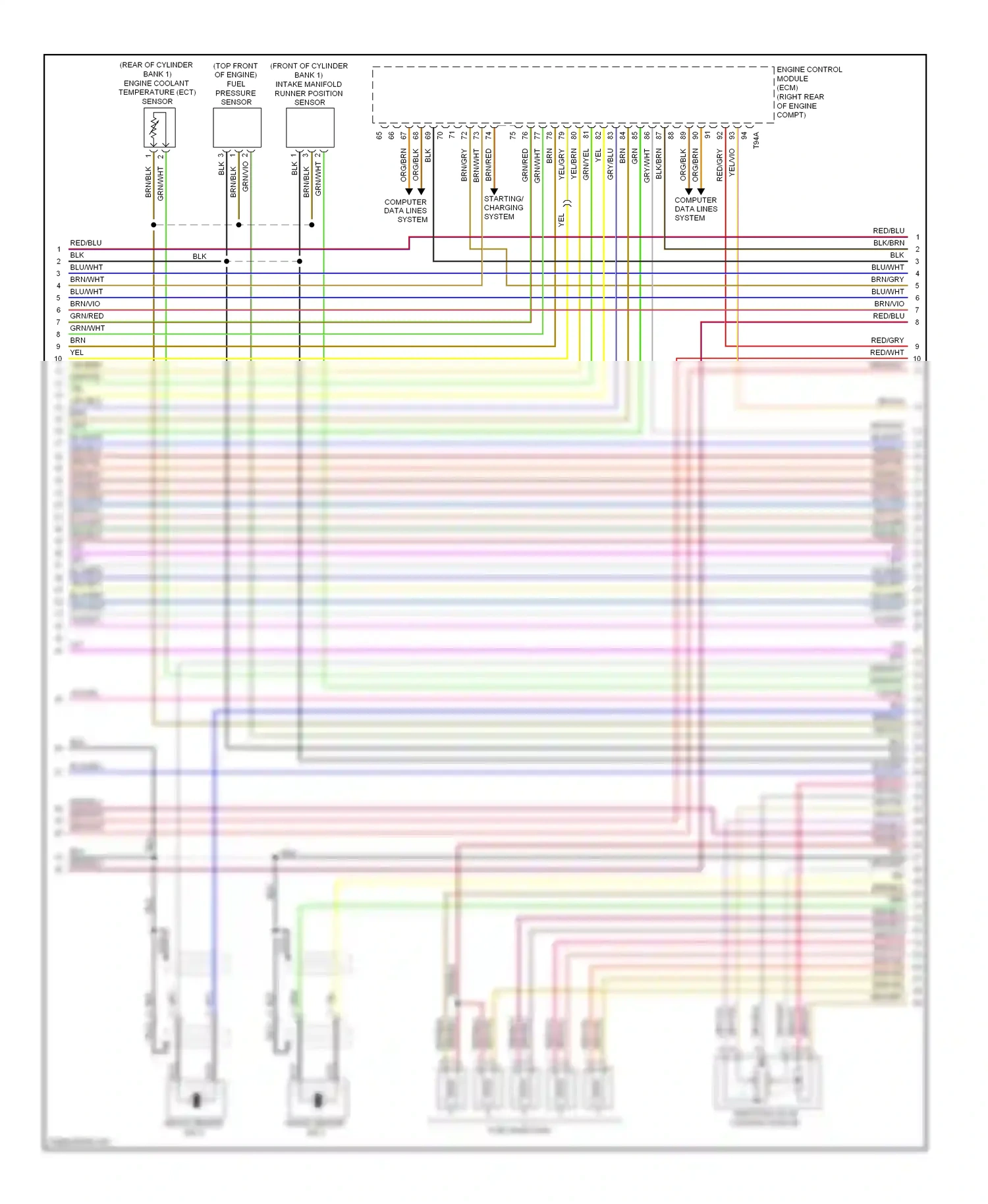 Audi S8 D3 facelift (2007-2011) computer data lines system wiring diagram  (19 of 55)