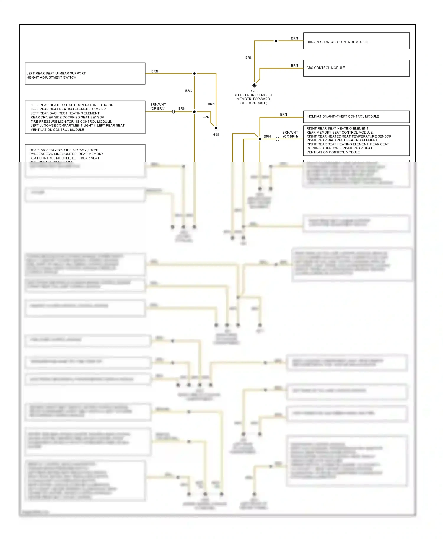 Audi S8 D3 facelift (2007-2011) cooler wiring diagram  (1 of 2)