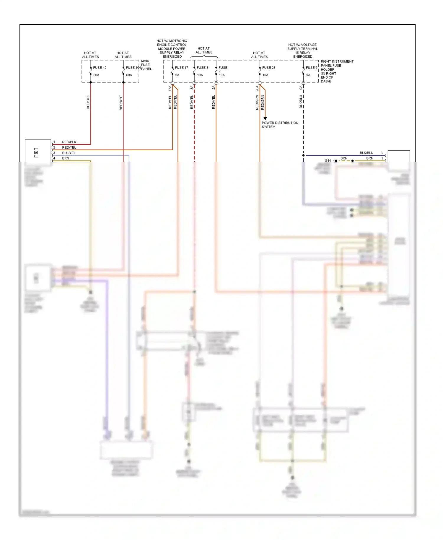 Audi S8 D3 facelift (2007-2011) high pressure sensor wiring diagram  (2 of 3)