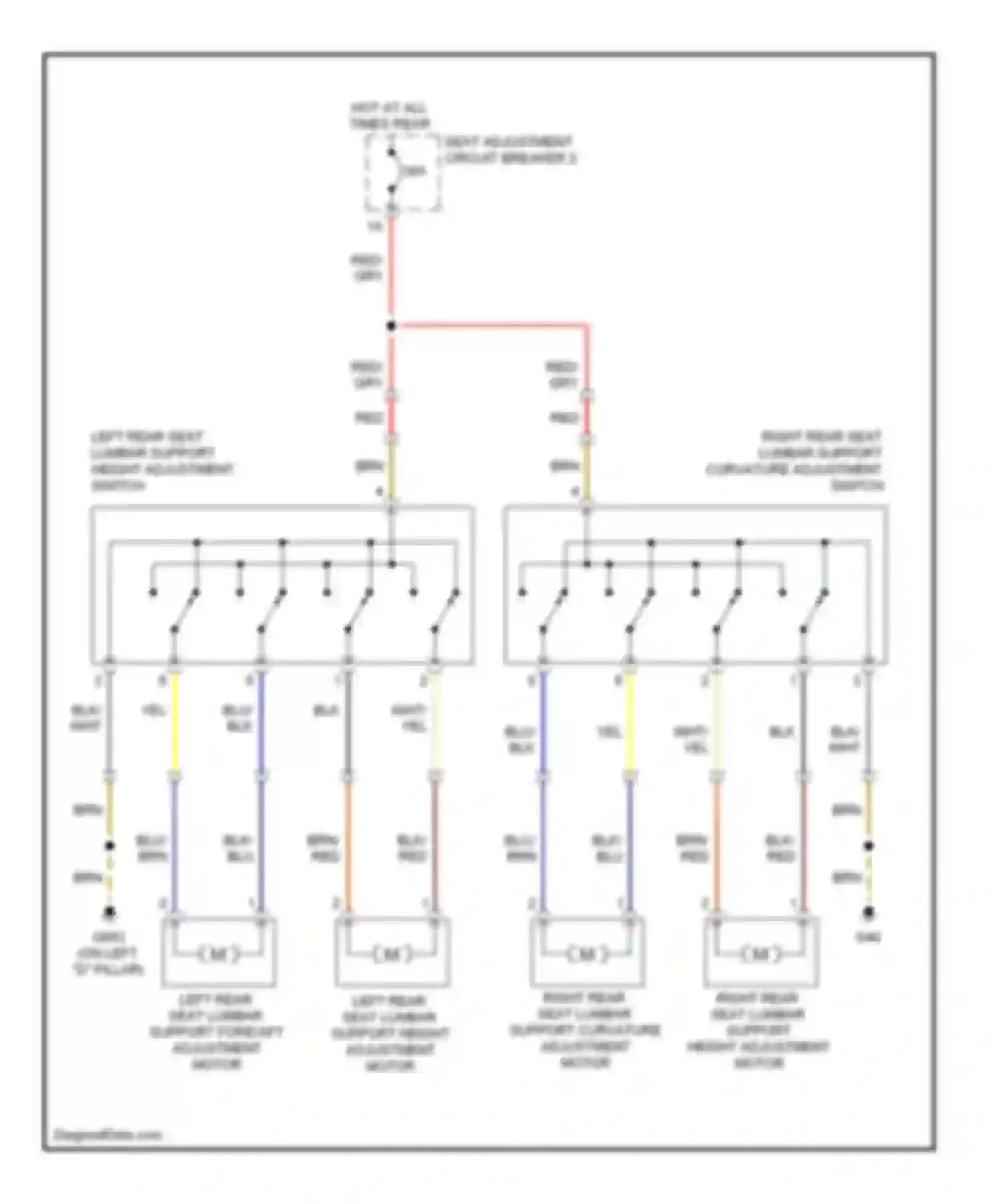 Wiring diagram blk for Audi S8 D3 facelift (2007-2011)