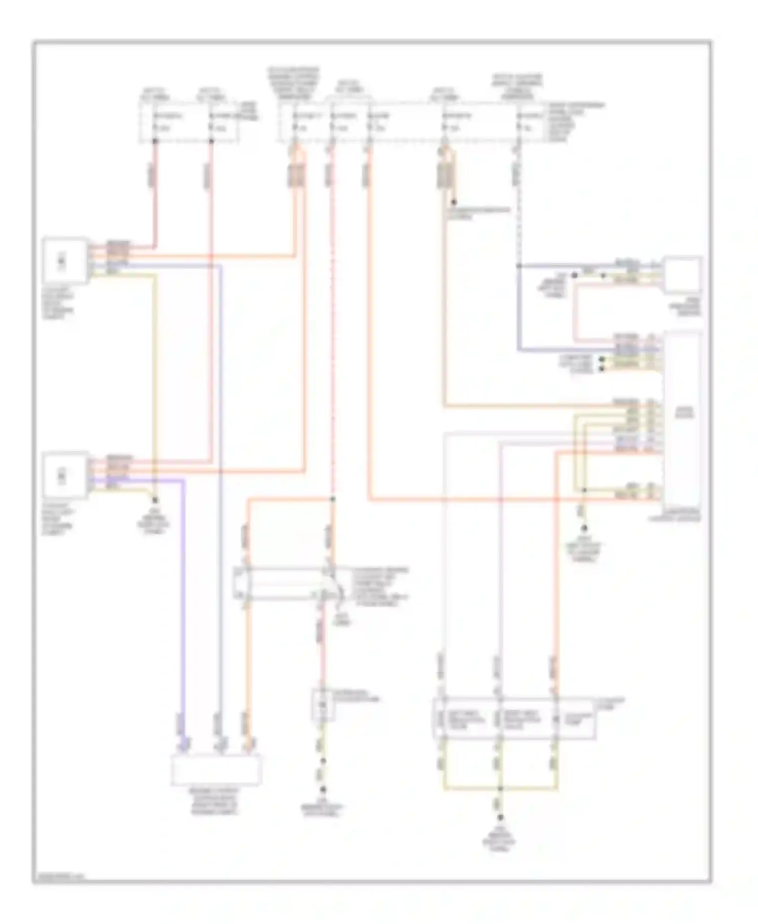 Wiring diagram computer data lines system for Audi S8 D3 facelift (2007-2011)