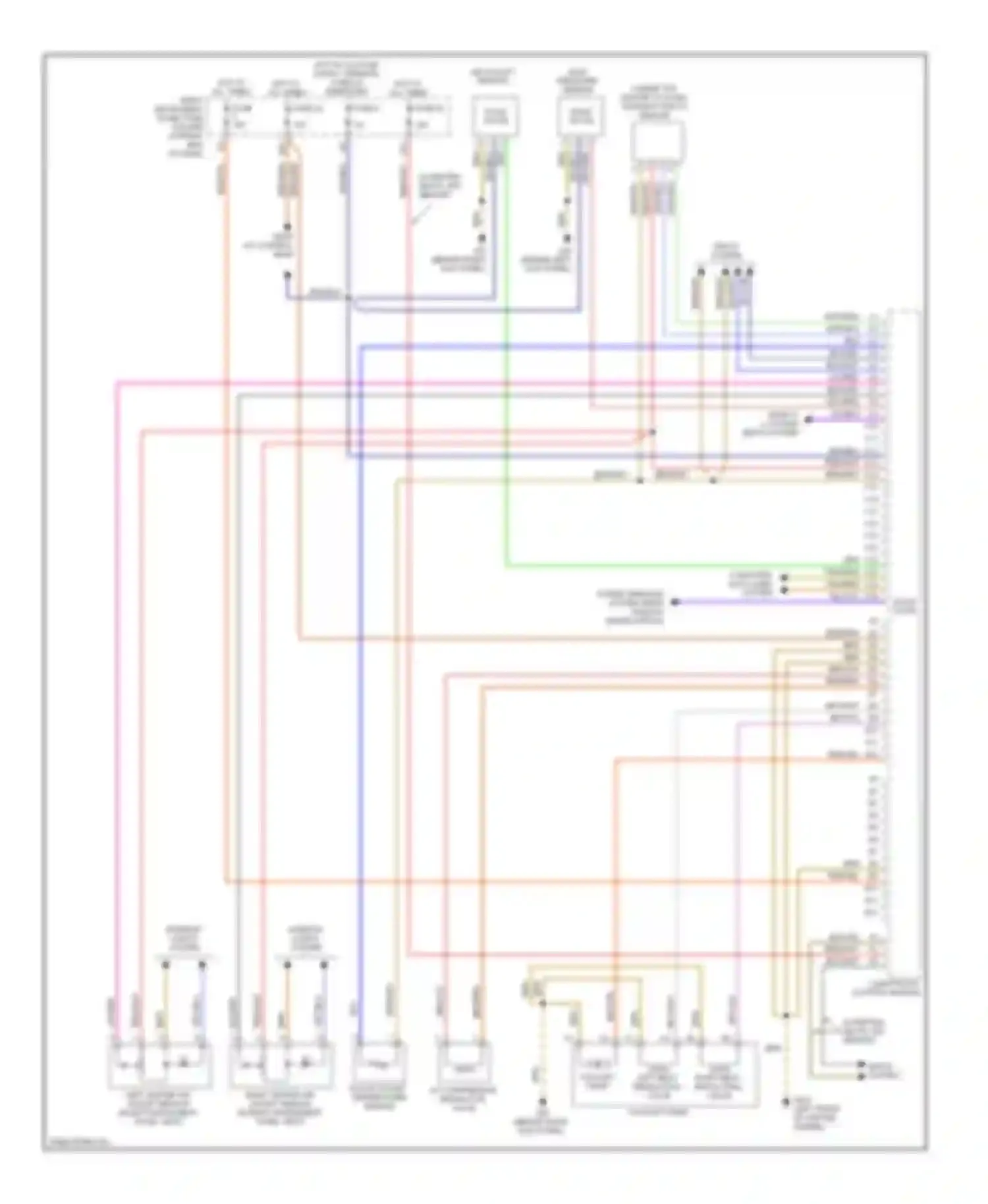 Wiring diagram computer data lines system for Audi S8 D3 facelift (2007-2011)