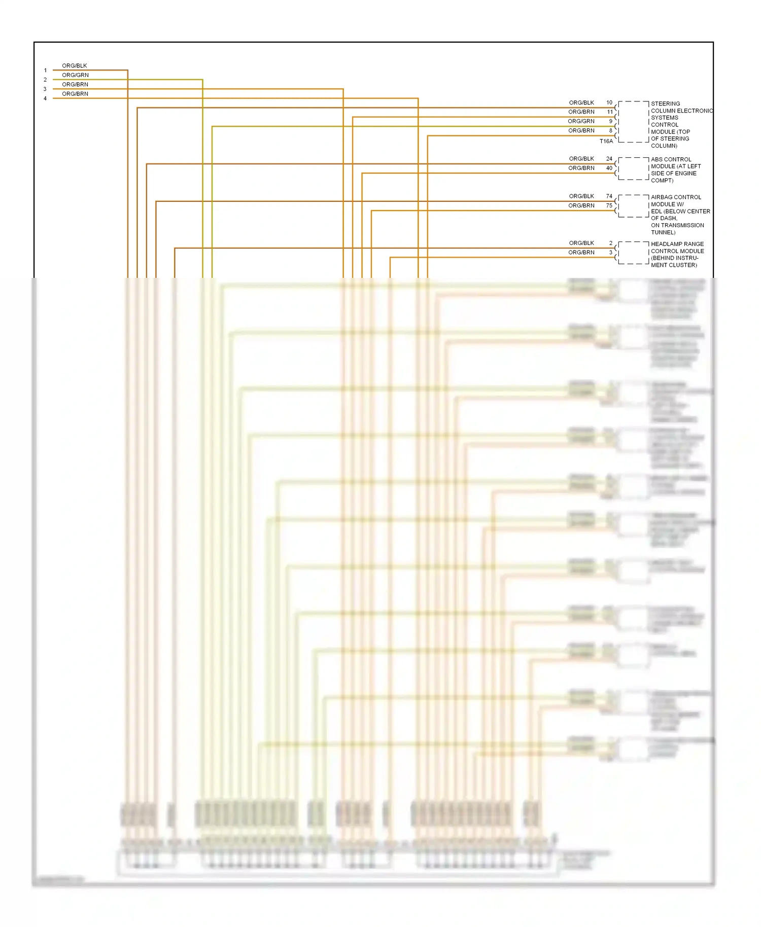 Audi S8 D3 facelift (2007-2011) memory seat control module wiring diagram  (1 of 3)
