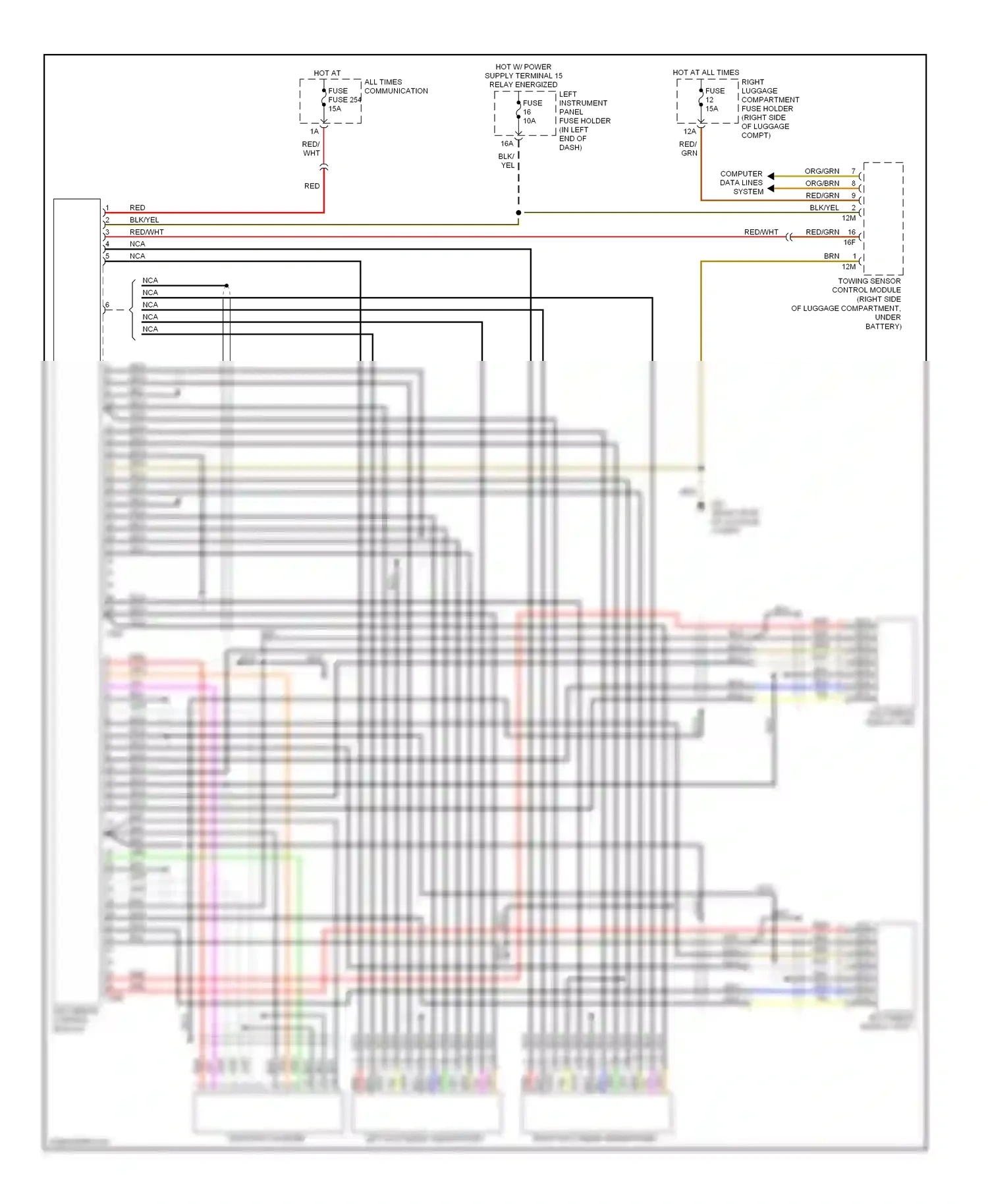 Audi S8 D3 facelift (2007-2011) nca wiring diagram  (45 of 51)