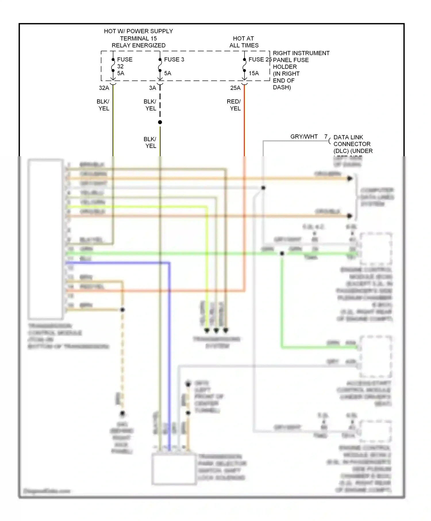 Audi S8 D3 facelift (2007-2011) org/blk wiring diagram  (23 of 27)