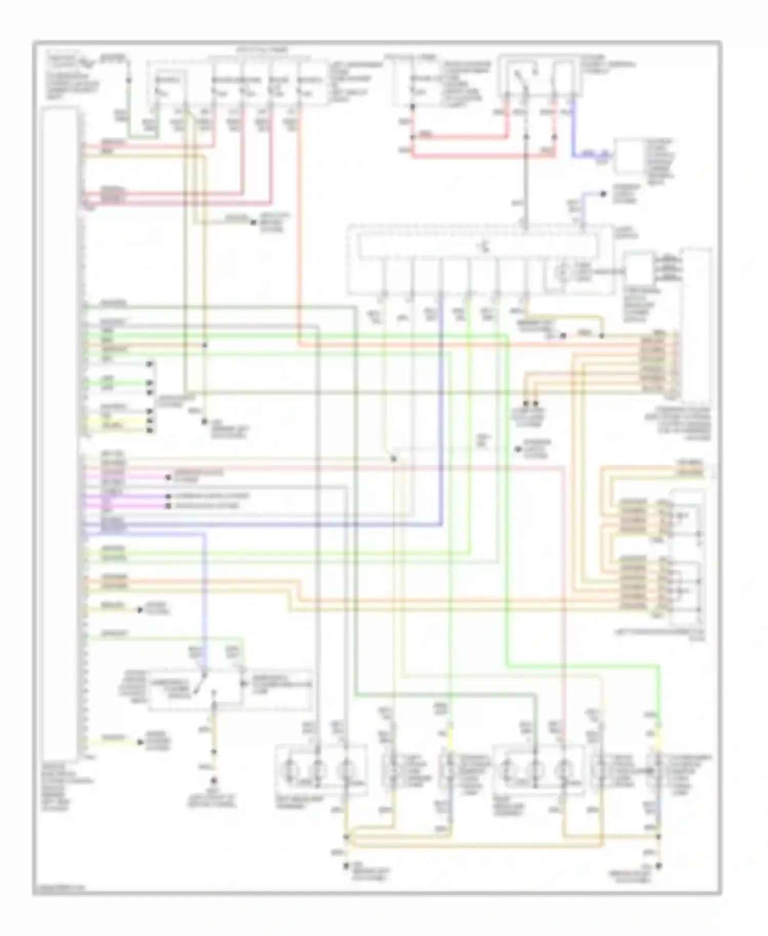 Wiring diagram control module for Audi S8 D3 facelift (2007-2011)