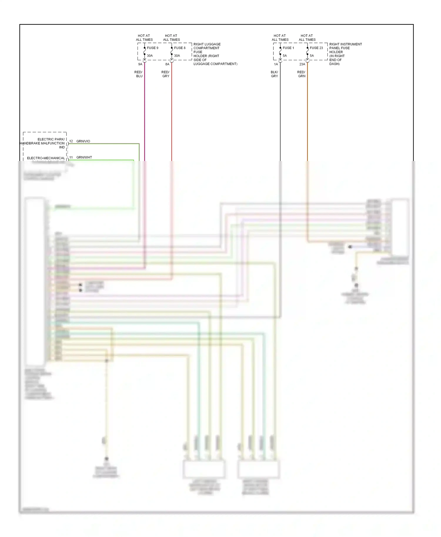 Wiring diagram red/blu for Audi S8 D3 facelift (2007-2011) (45 of 47)