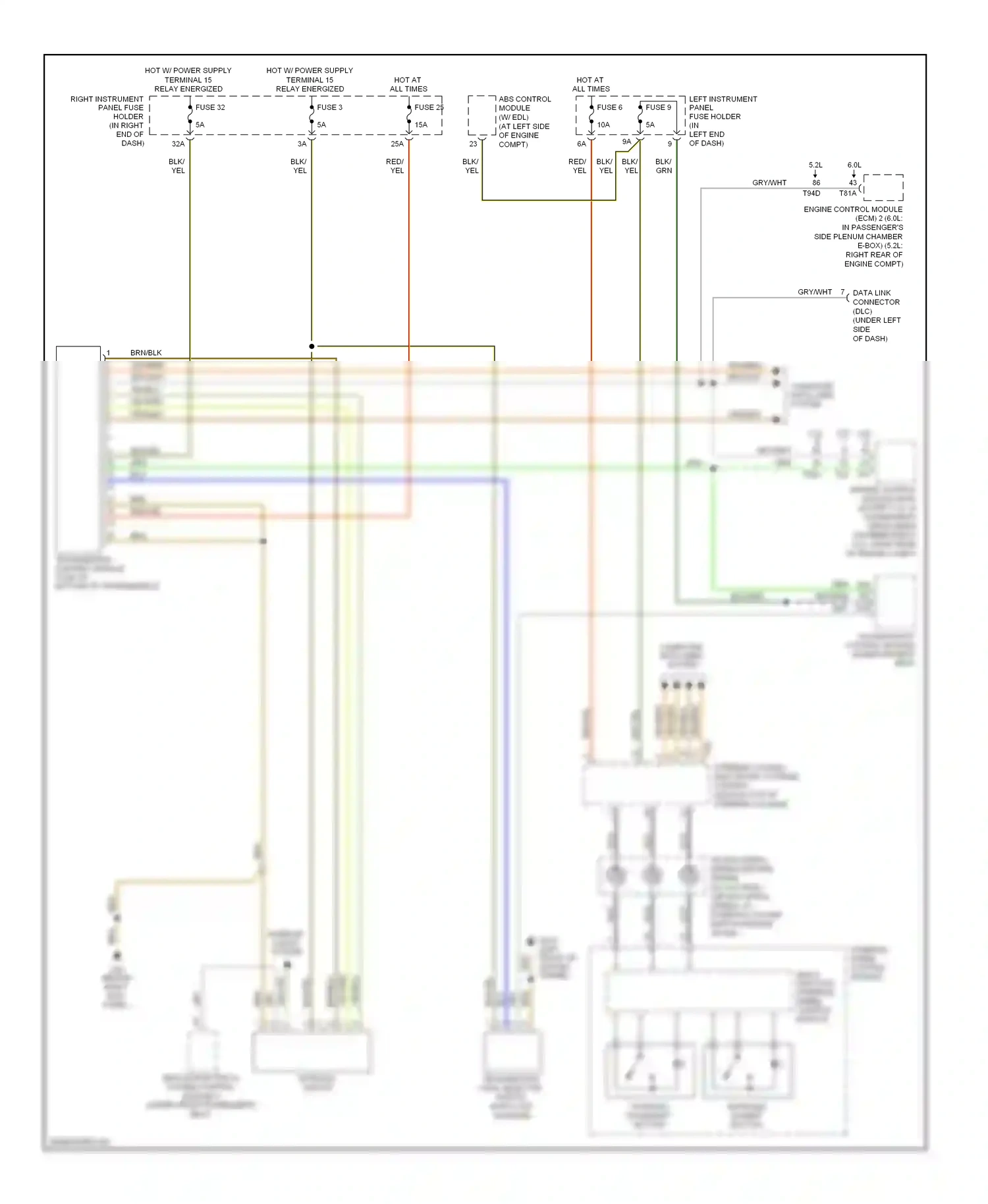 Audi S8 D3 facelift (2007-2011) red/yel wiring diagram  (51 of 52)