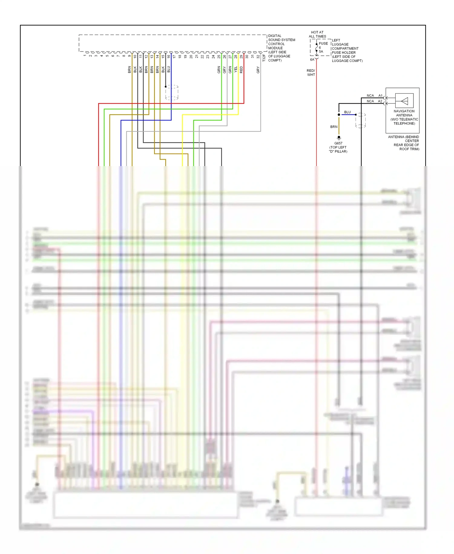 Audi S8 D3 facelift (2007-2011) wht/blk wiring diagram  (18 of 22)