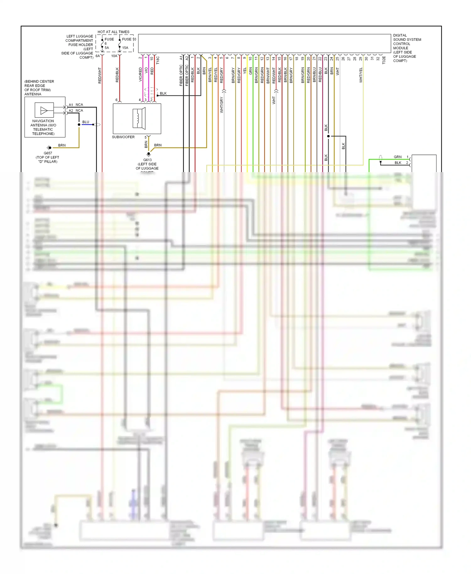 Audi S8 D3 facelift (2007-2011) yel wiring diagram  (45 of 55)