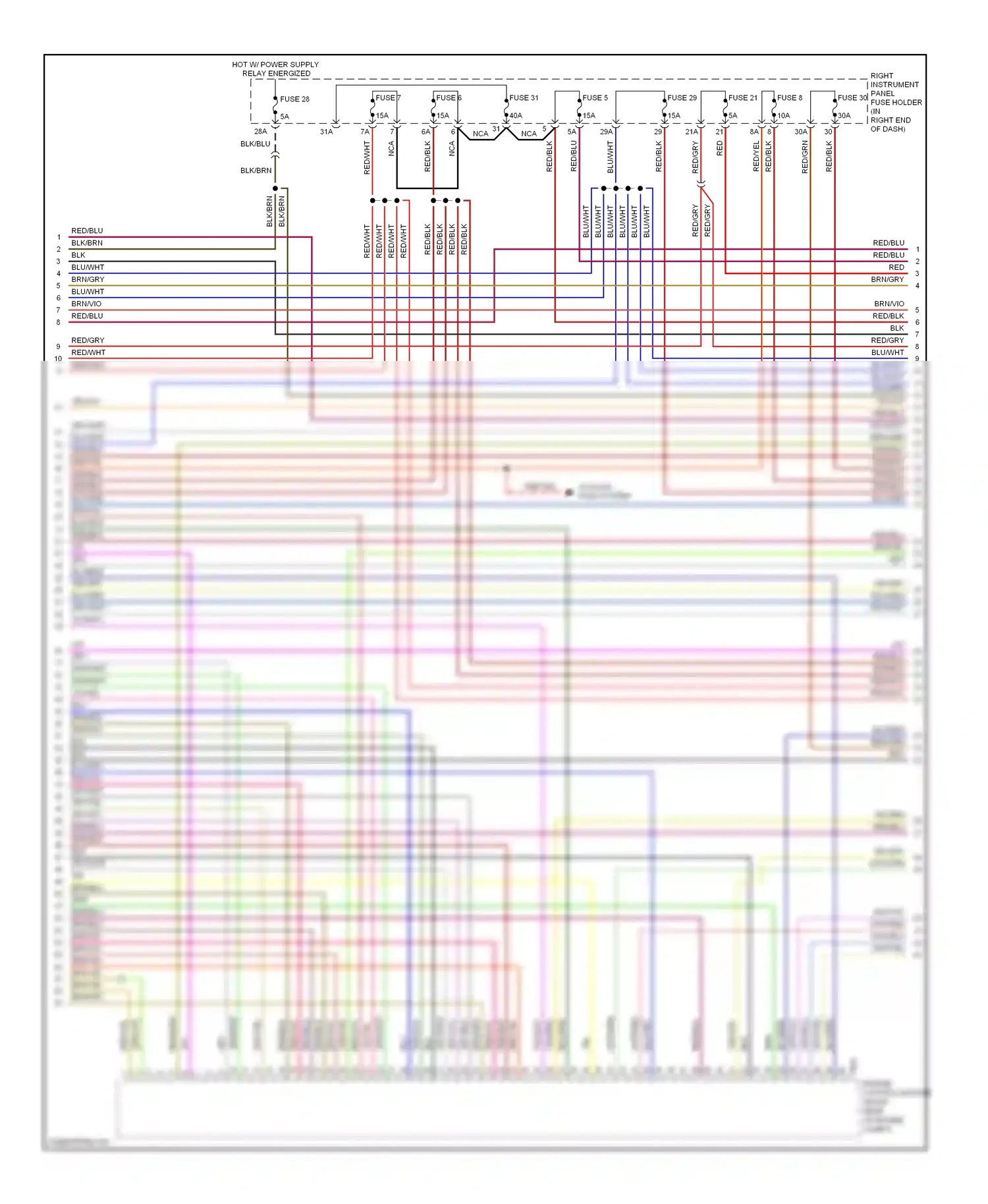 Audi S8 D3 facelift (2007-2011) yel/vio wiring diagram  (7 of 11)
