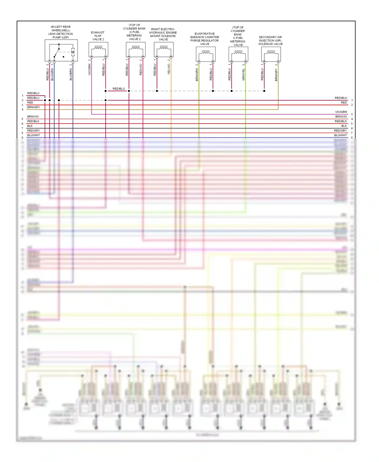 Audi S8 D3 facelift (2007-2011) yel/vio wiring diagram  (8 of 11)