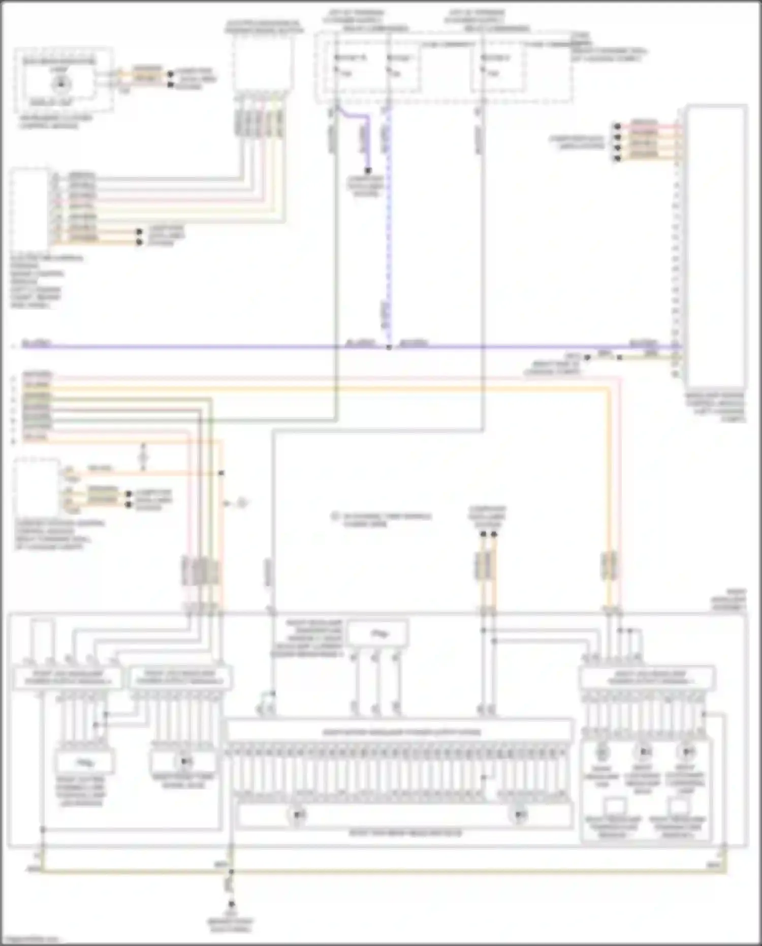 S8 Audi D4 facelift (2013-2018): Headlights circuit, w/o hid w/ metrix beam (2 of 2)