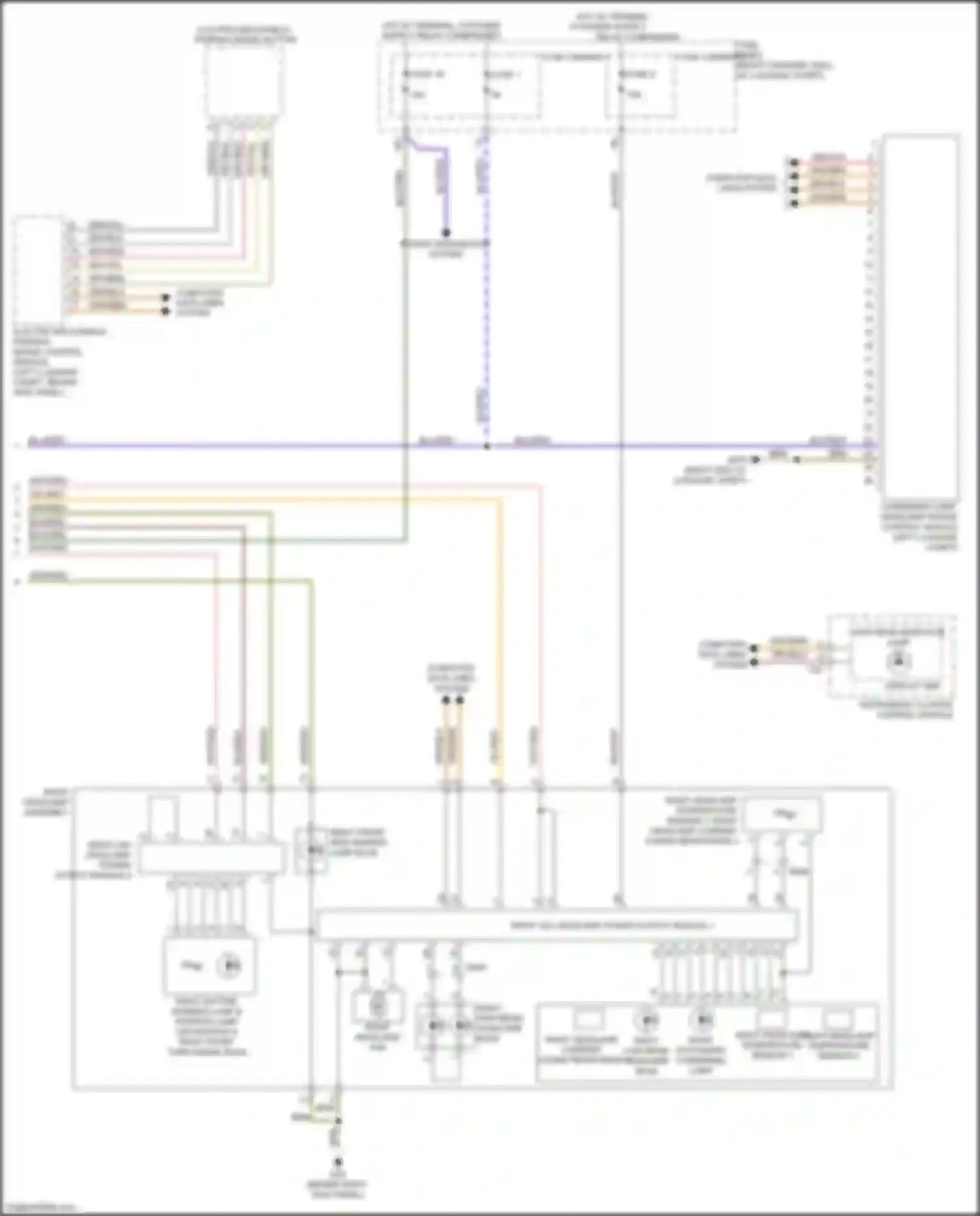 S8 Audi D4 facelift (2013-2018): Headlights circuit, w/o hid w/o metrix beam (2 of 2)