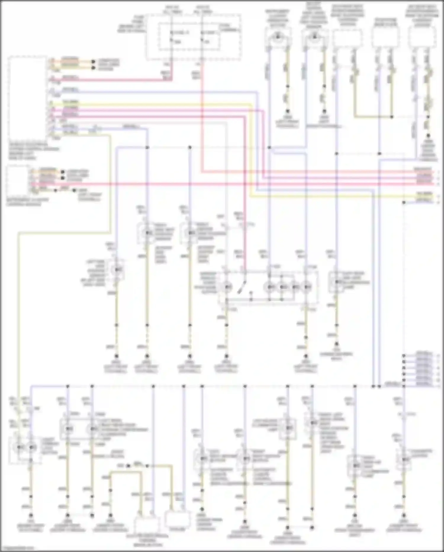 S8 Audi D4 facelift (2013-2018): Instrument illumination circuit (1 of 4)