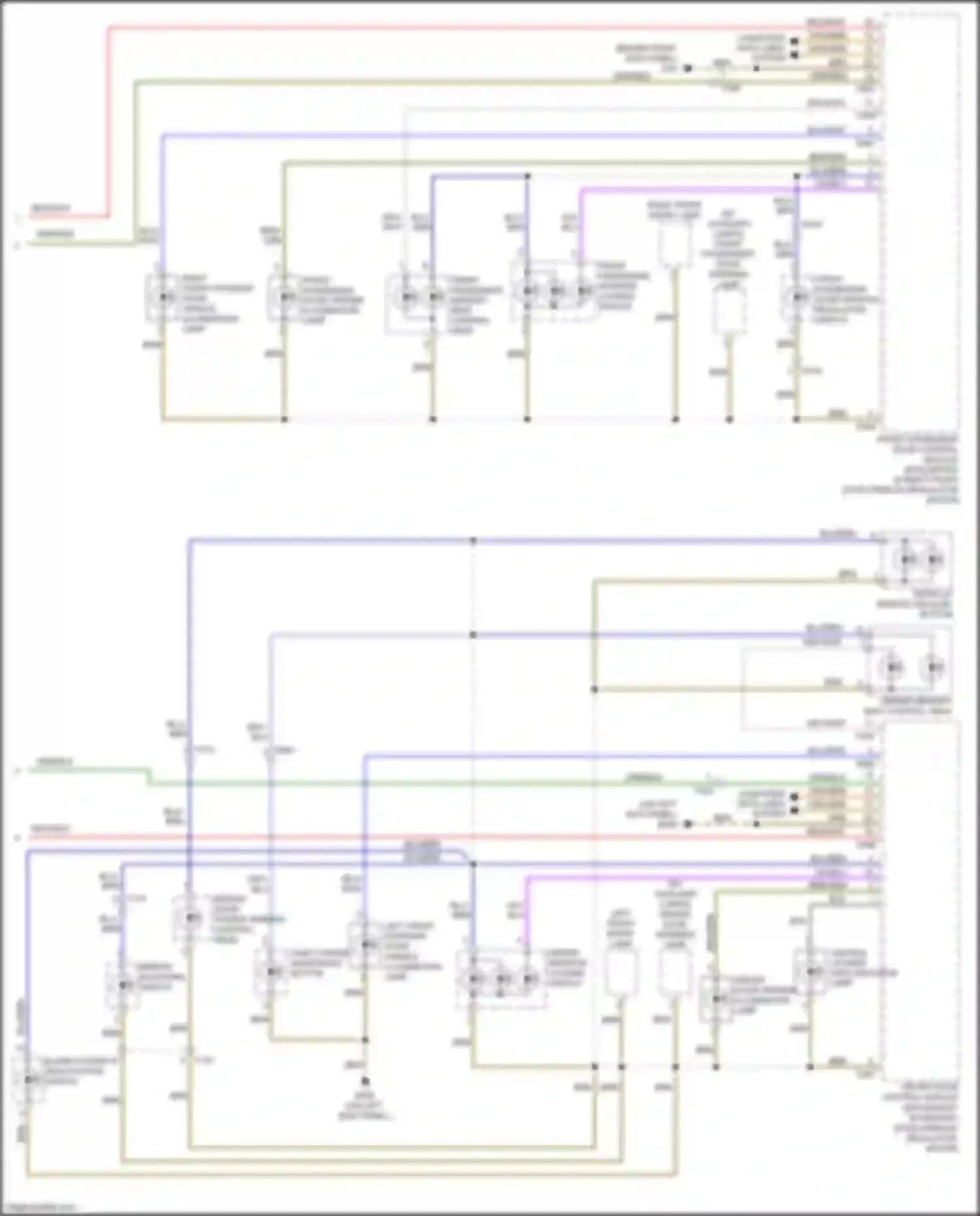 S8 Audi D4 facelift (2013-2018): Instrument illumination circuit (4 of 4)
