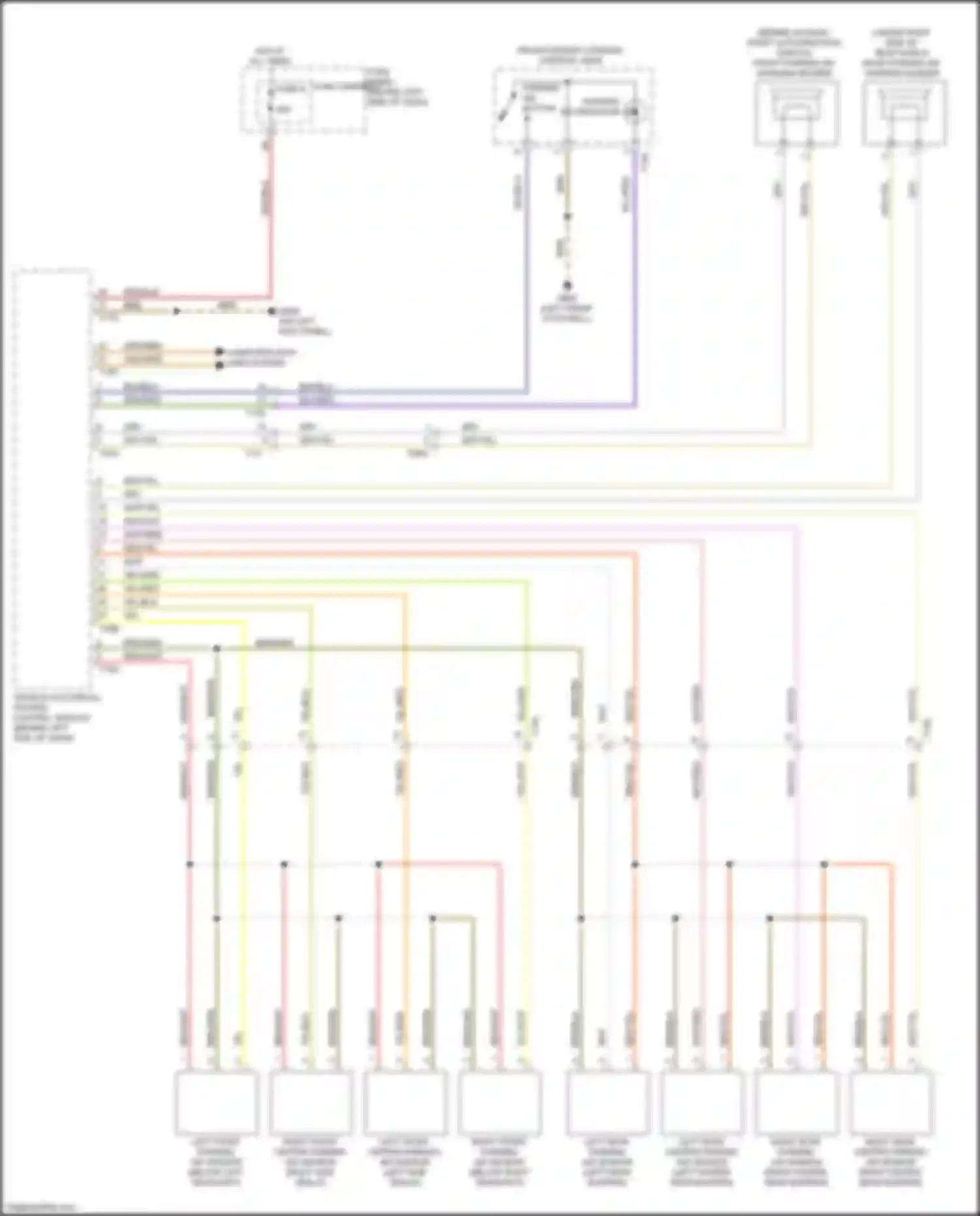 S8 Audi D4 facelift (2013-2018): Parking assistant circuit, w/o parallel parking