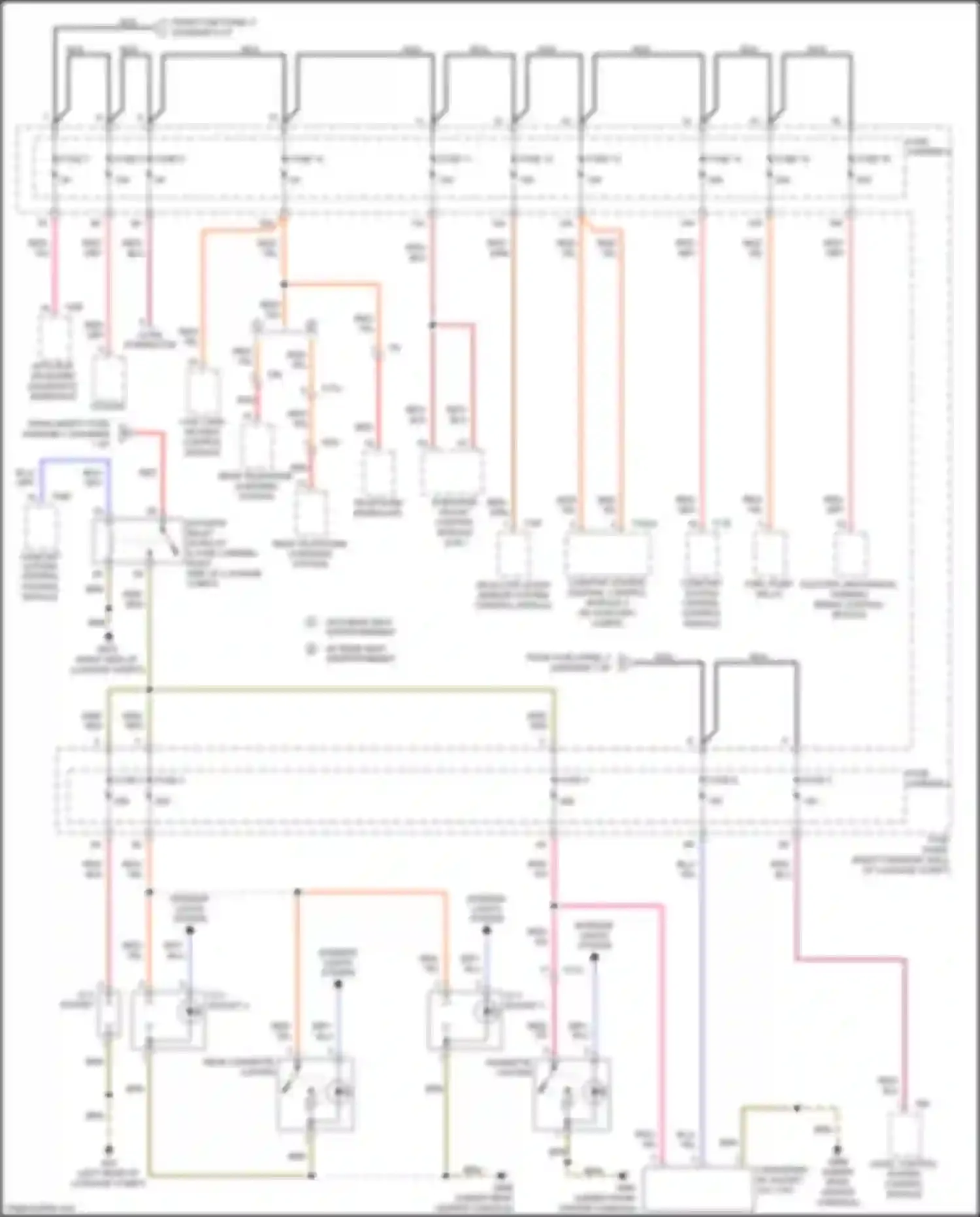 S8 Audi D4 facelift (2013-2018): Power distribution circuit (6 of 8)
