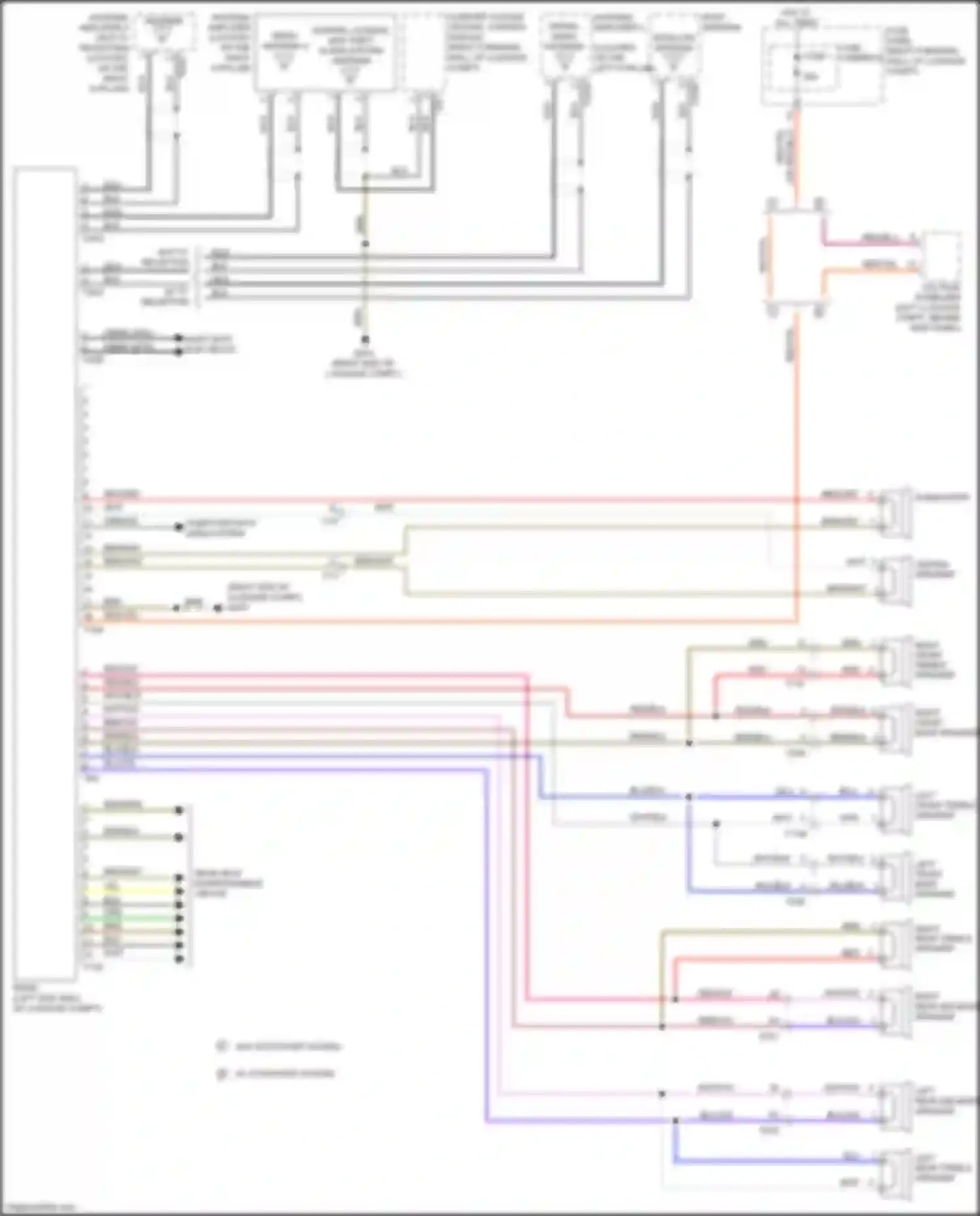 S8 Audi D4 facelift (2013-2018): Radio circuit, basic