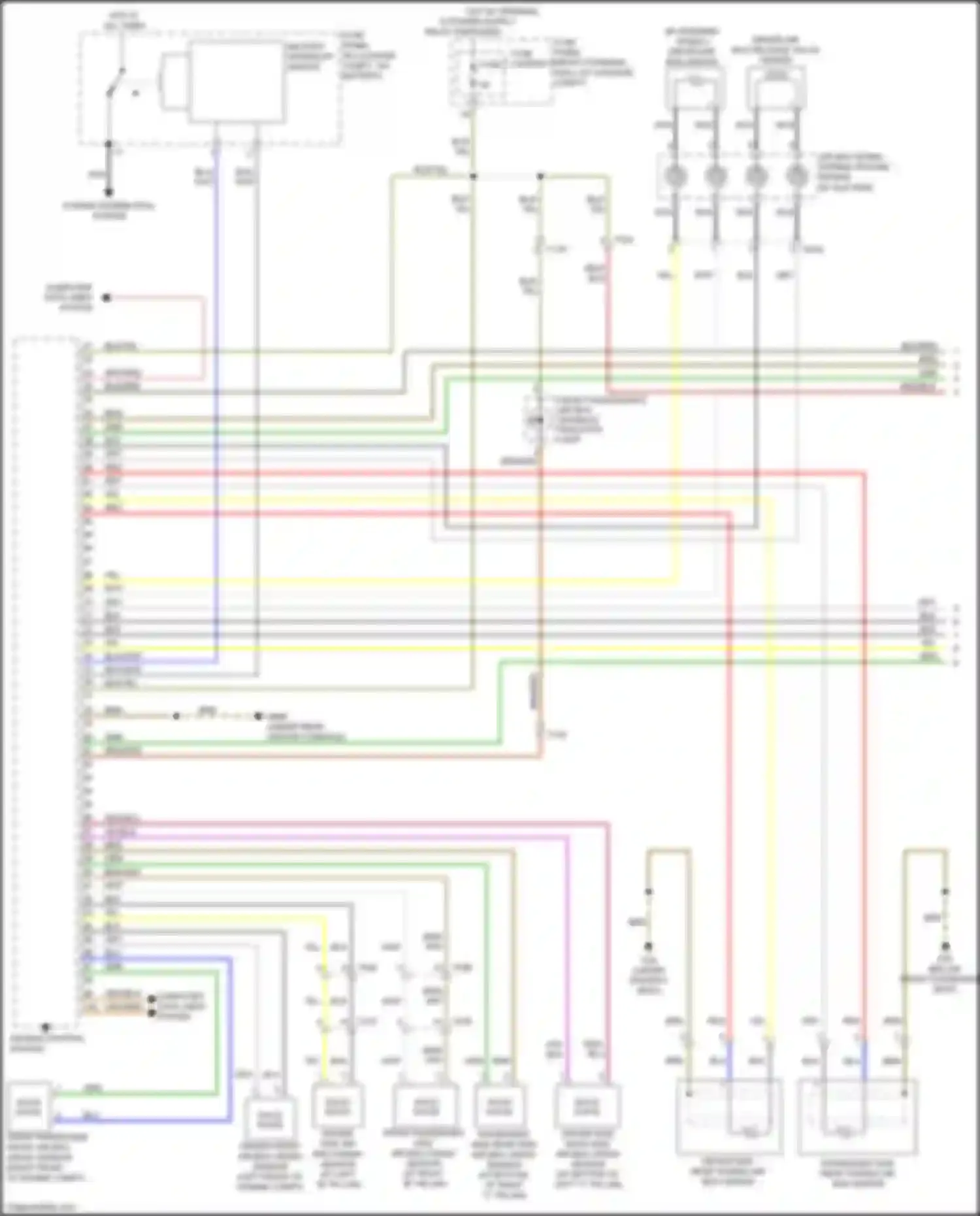 S8 Audi D4 facelift (2013-2018): Supplemental restraints circuit (1 of 3)
