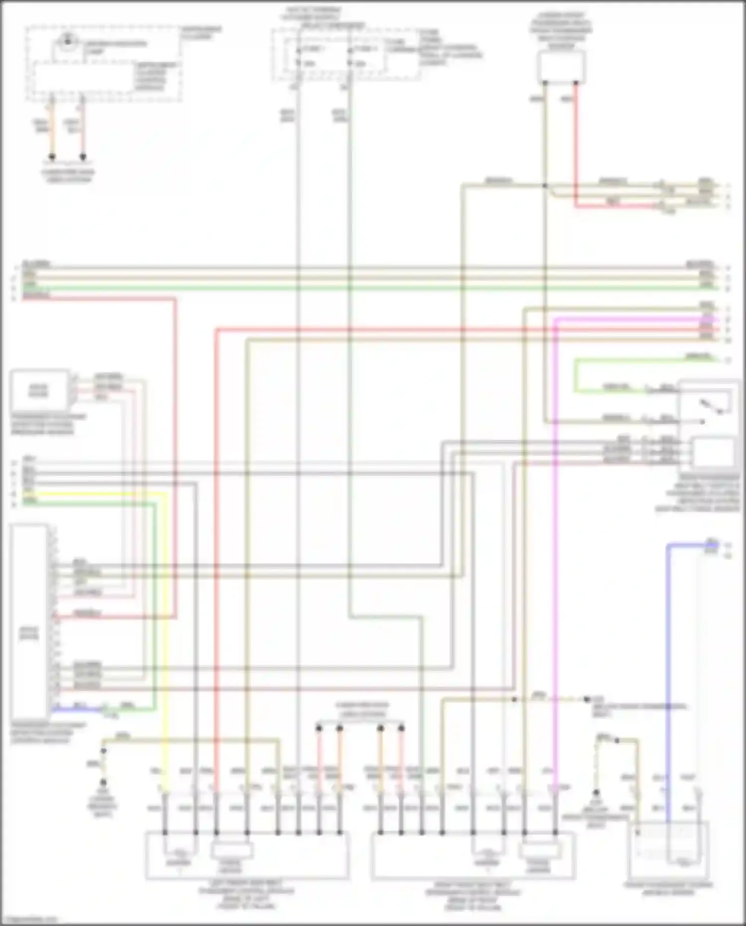 S8 Audi D4 facelift (2013-2018): Supplemental restraints circuit (2 of 3)