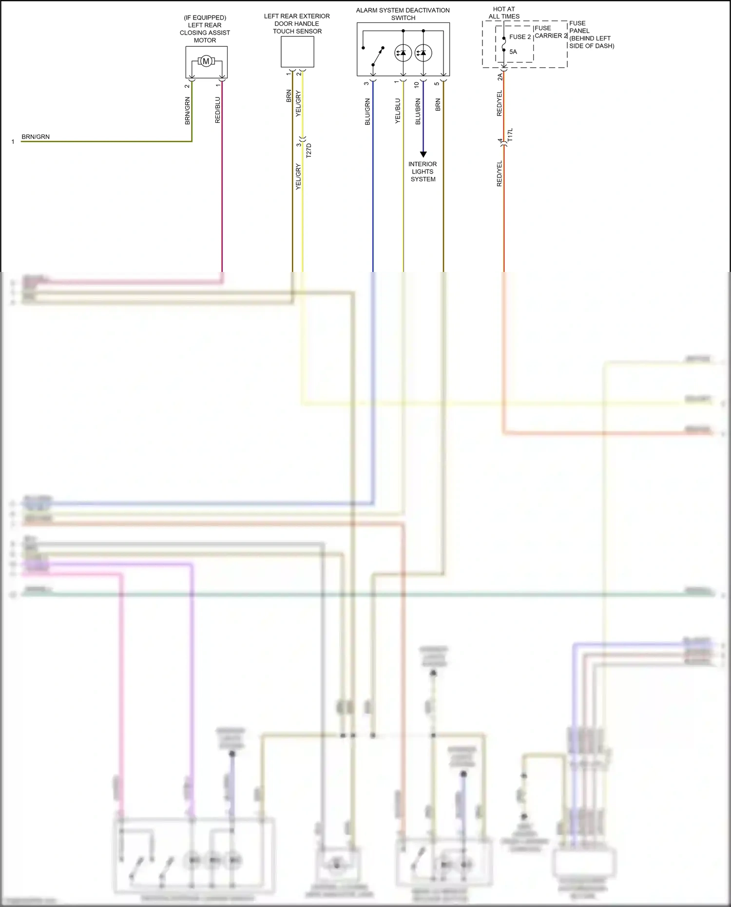 Audi S8 D4 facelift (2013-2018) access/start authorization button wiring diagram  (1 of 5)