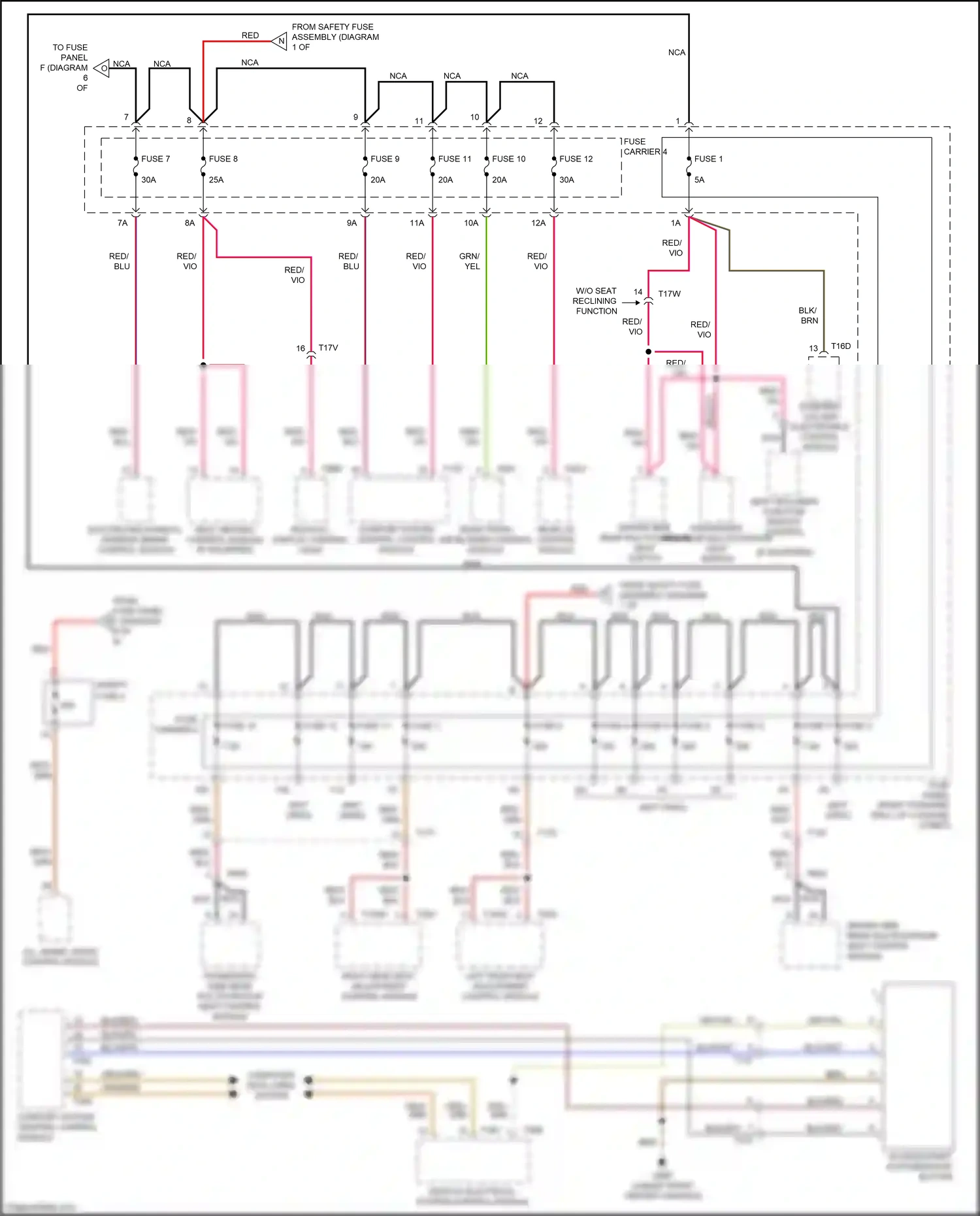 Wiring diagram blk/red for Audi S8 D4 facelift (2013-2018) (26 of 47)