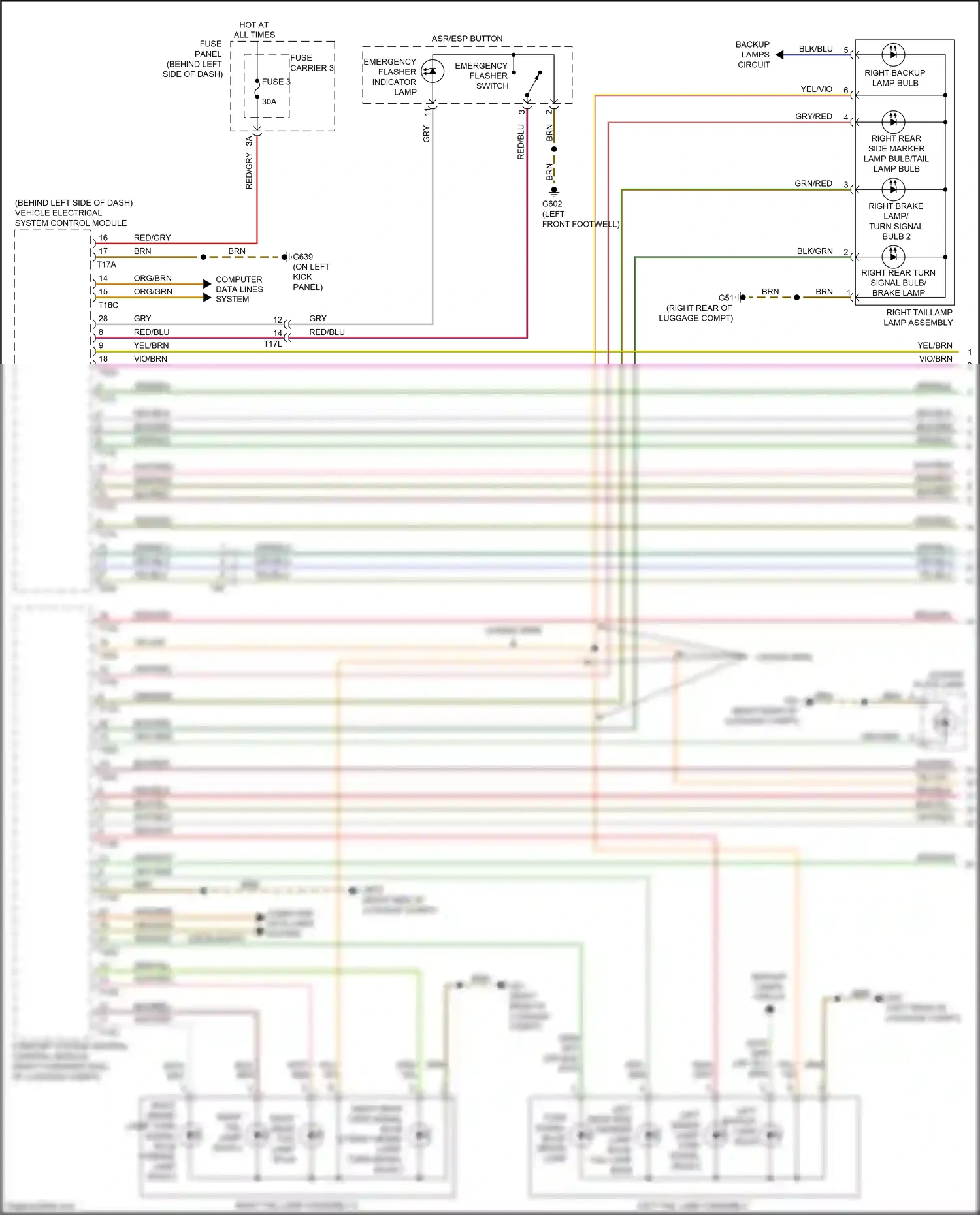Wiring diagram blk/yel for Audi S8 D4 facelift (2013-2018) (2 of 23)