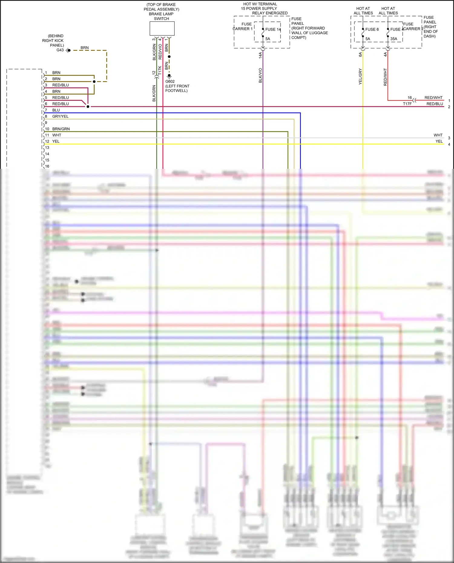 Wiring diagram blu for Audi S8 D4 facelift (2013-2018) (67 of 72)
