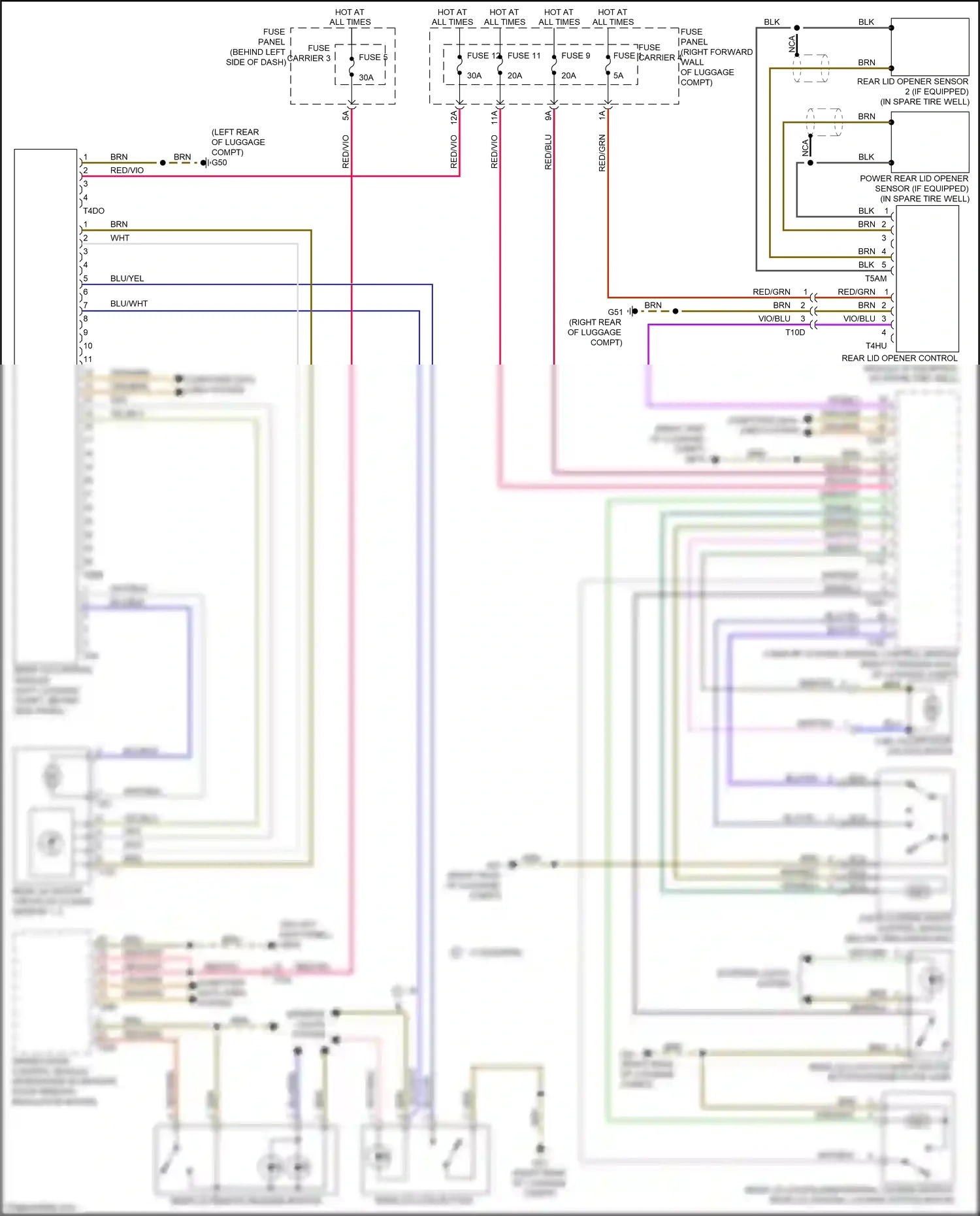 Wiring diagram blu for Audi S8 D4 facelift (2013-2018) (60 of 72)