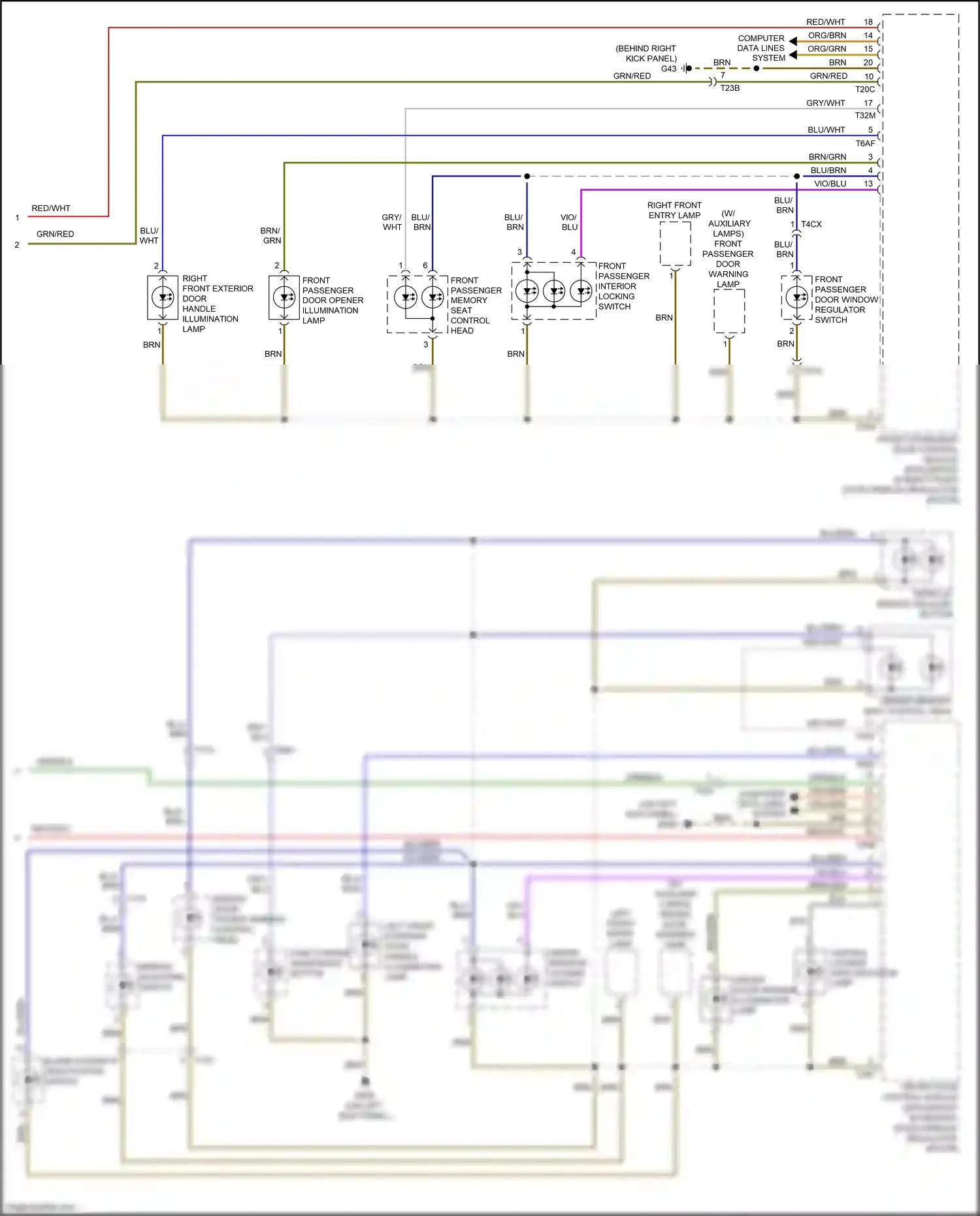 Wiring diagram blu/brn for Audi S8 D4 facelift (2013-2018) (2 of 36)