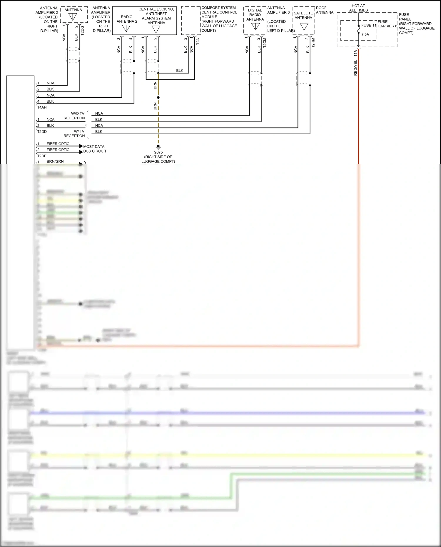Wiring diagram brn/blk for Audi S8 D4 facelift (2013-2018) (7 of 23)