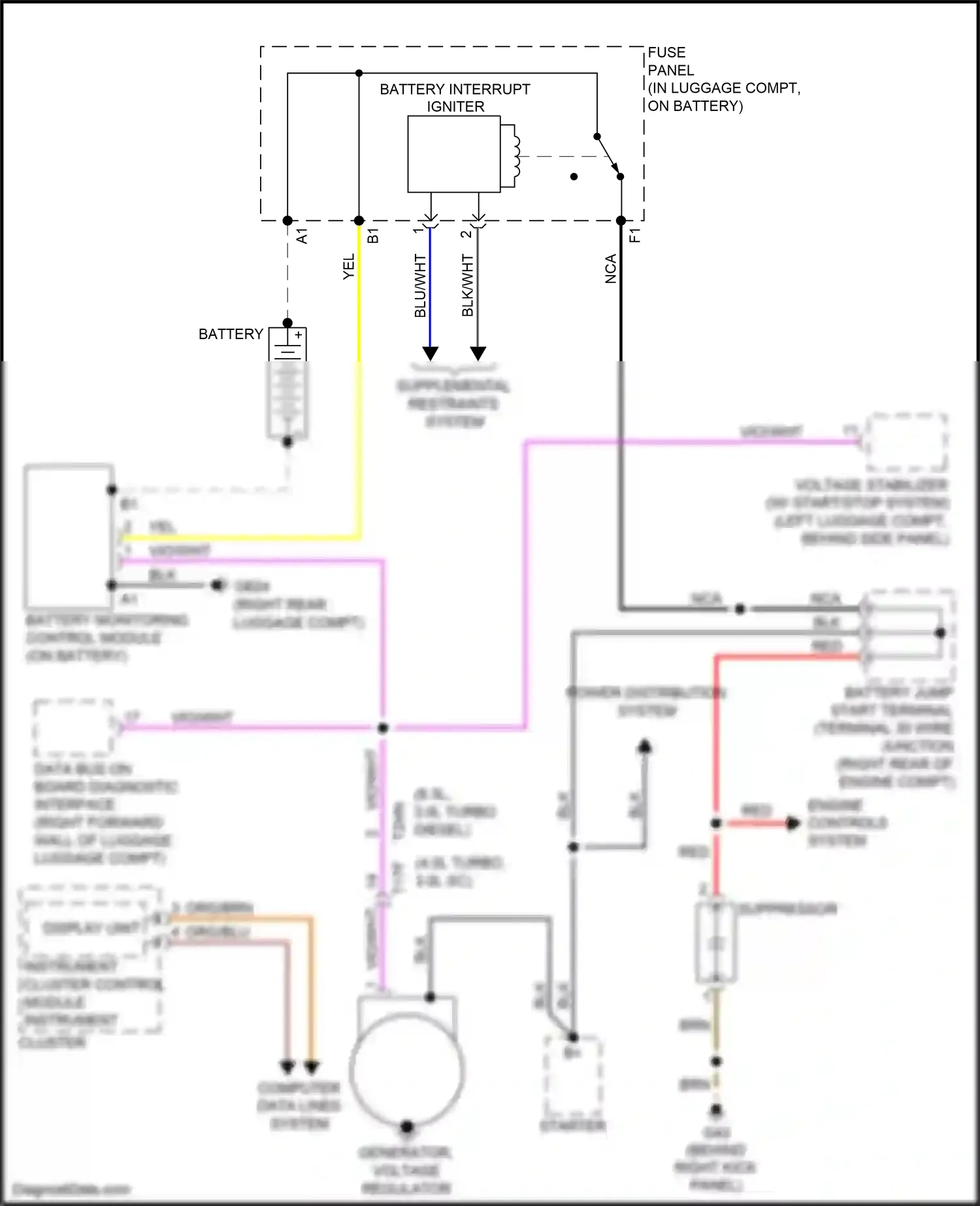 Wiring diagram computer data lines system for Audi S8 D4 facelift (2013-2018) (32 of 105)